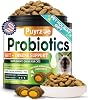500 Cat Probiotics & FOS Chews - Prebiotics for Gut Support, Crunchy & Creamy Cheese Core, Cats Kittens Daily Probiotics Chews for Digestive & Gut Health & Nutrient Absorption - Chicken Shrimp