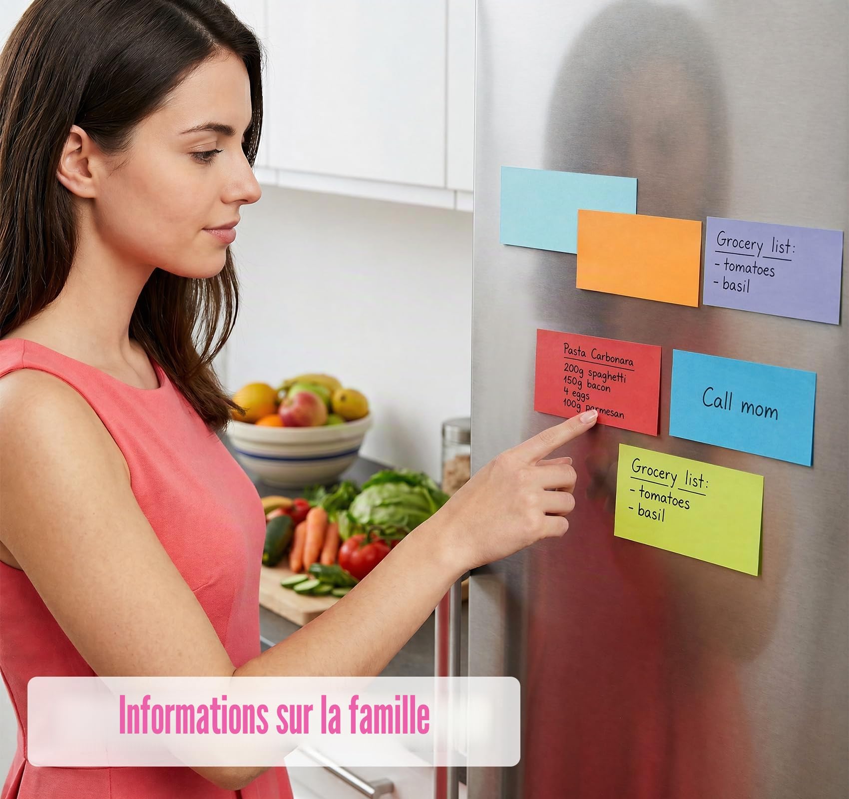 Agoer 1200 Notes Sticky Notes Lot de 12 Blocs Autocollantes 76 x 127 mm 100 Feuilles par Bloc 12 Couleurs