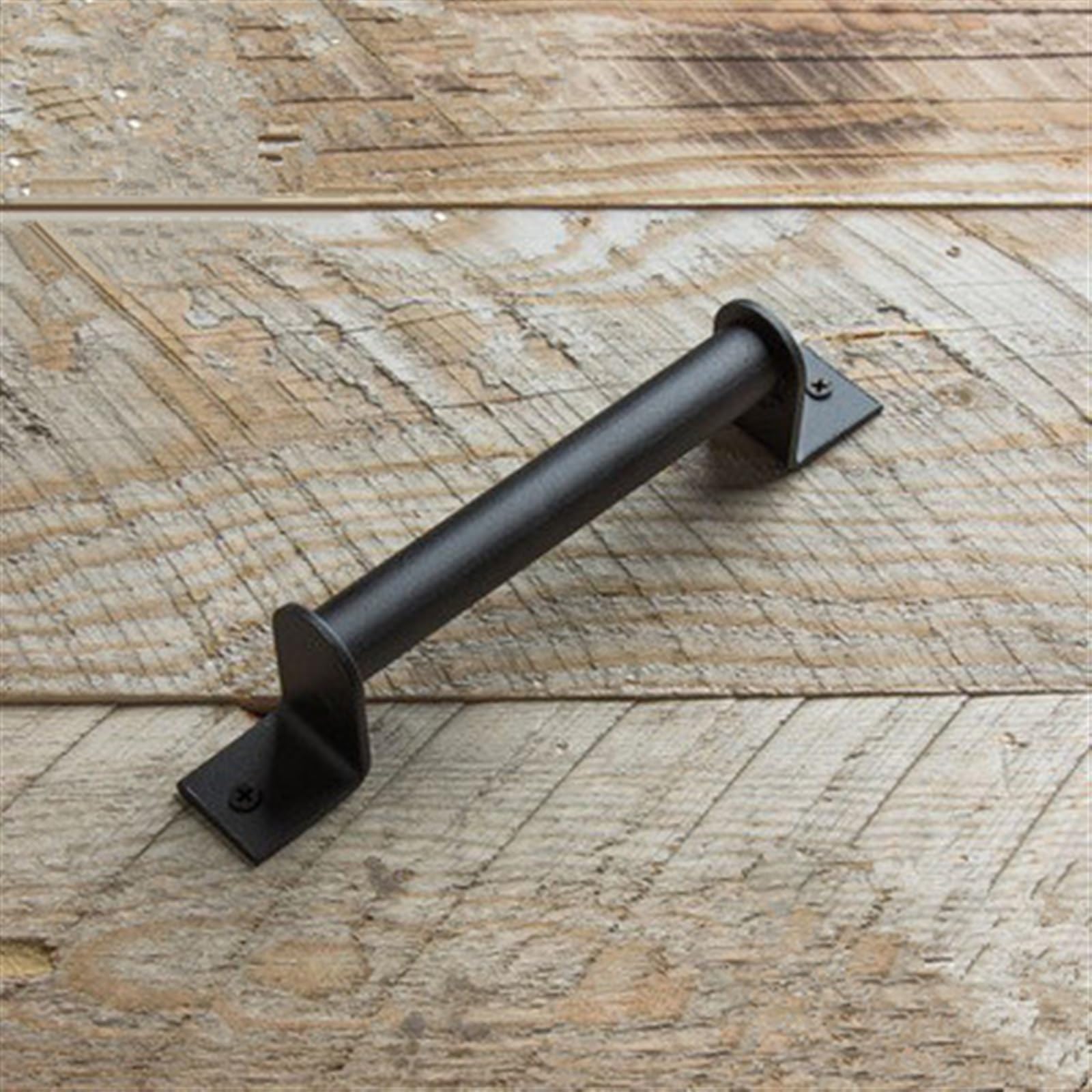 Quincaillerie porte coulissante noire antique poignée vintage de 320mm coloris C