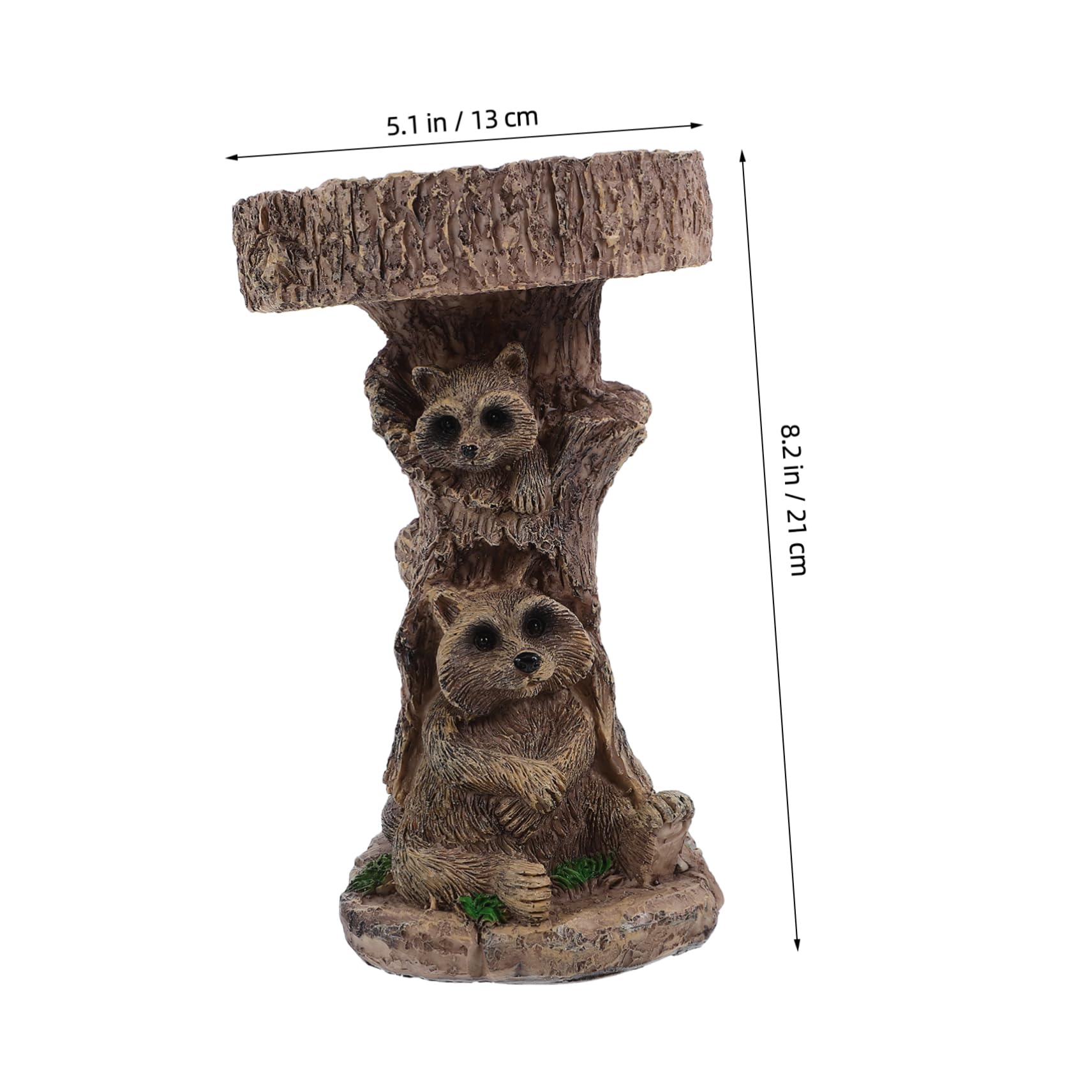 Toyvian Bagno per Uccelli in Resina Decorativo Mangiatoia per Uccelli da Esterno Accessorio da Giardino per Patio e Balconi Design Realistico e Artigianale
