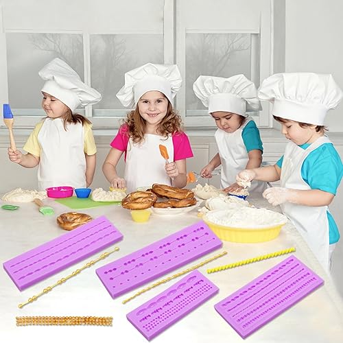 Miniatura 6 de Moldes barrocos de silicona para decoración de pasteles, moldes de silicona para decoración de pasteles, moldes de chocolate para cumpleaños, boda,