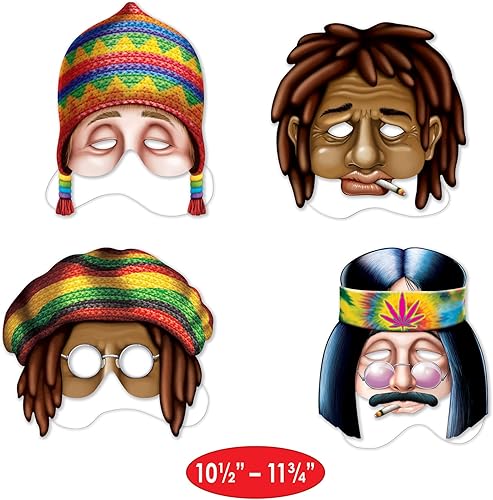 Miniatura 3 de Beistle Máscaras Hippie