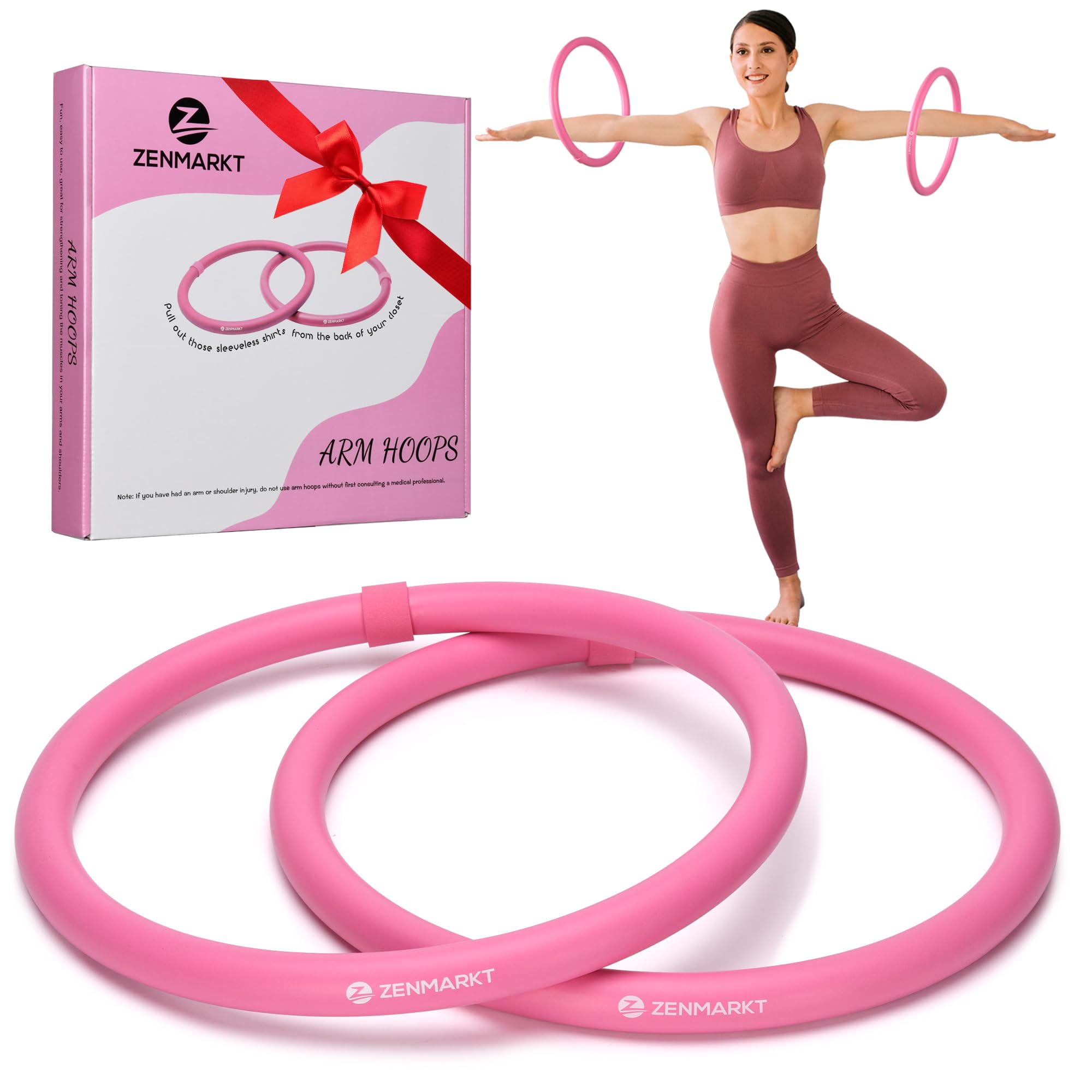 - Weighted Fitness Hoop for Arms - Mini Upper Body Exercise Tool to Strengthen Arms and Shoulders - Lightweight Design for Fun Home Workouts