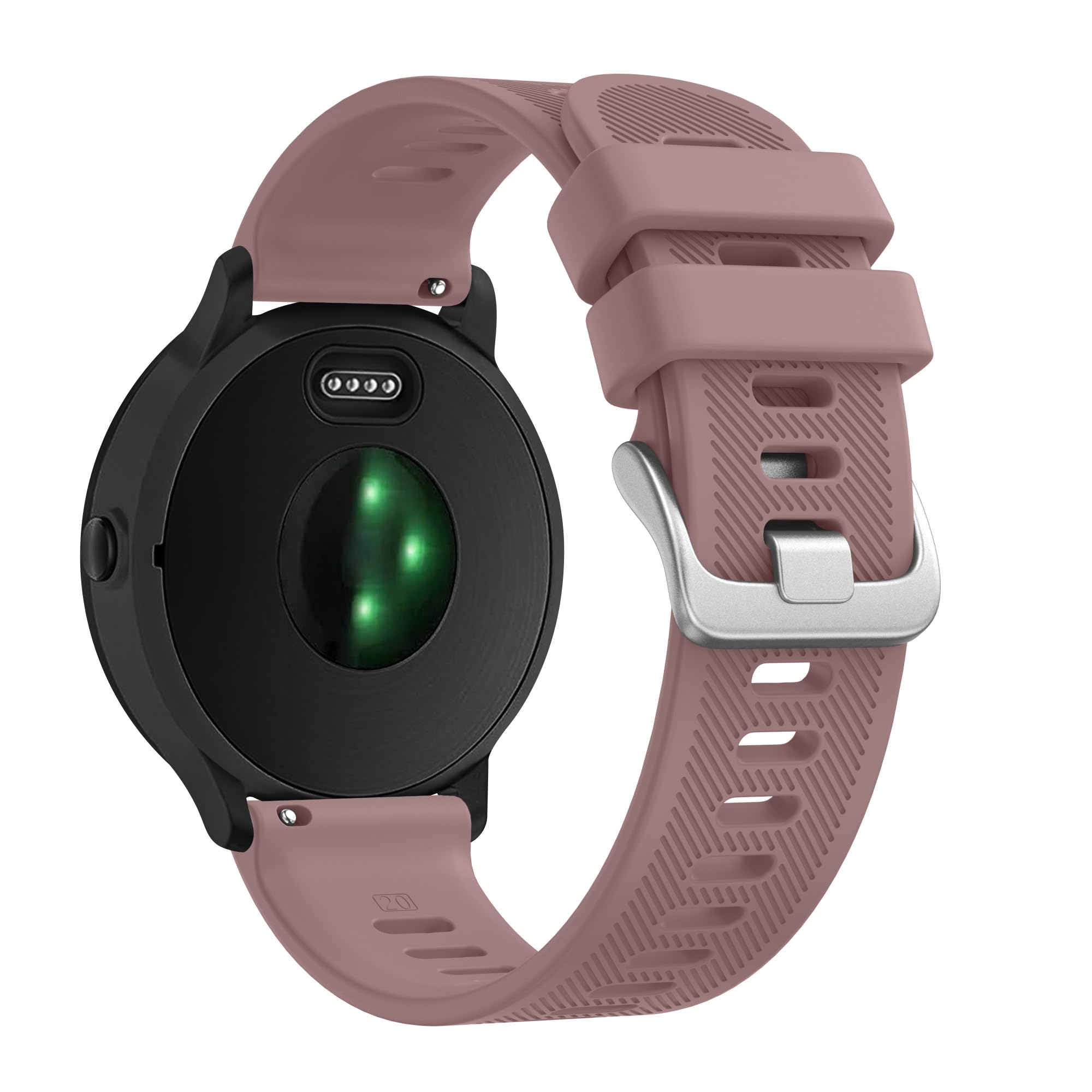 Tobfit Straps Compatible with Garmin Vivoactive 5/3,Venu Sq/Venu Watch Band for Women Men, 20mm Soft Silicone Sport Strap for Garmin Vivoactive 3/5, Vivomove HR, Forerunner 245/645 Music-picture-20