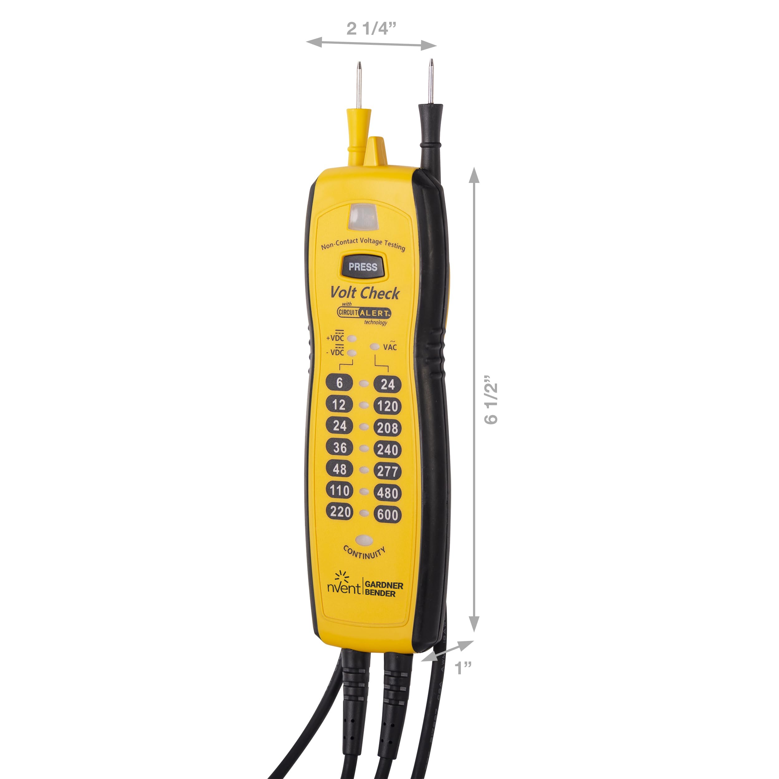 Sperry Instruments VC61000 Volt Check Voltage & Continuity Tester, Black & Yellow — Amazon image 5