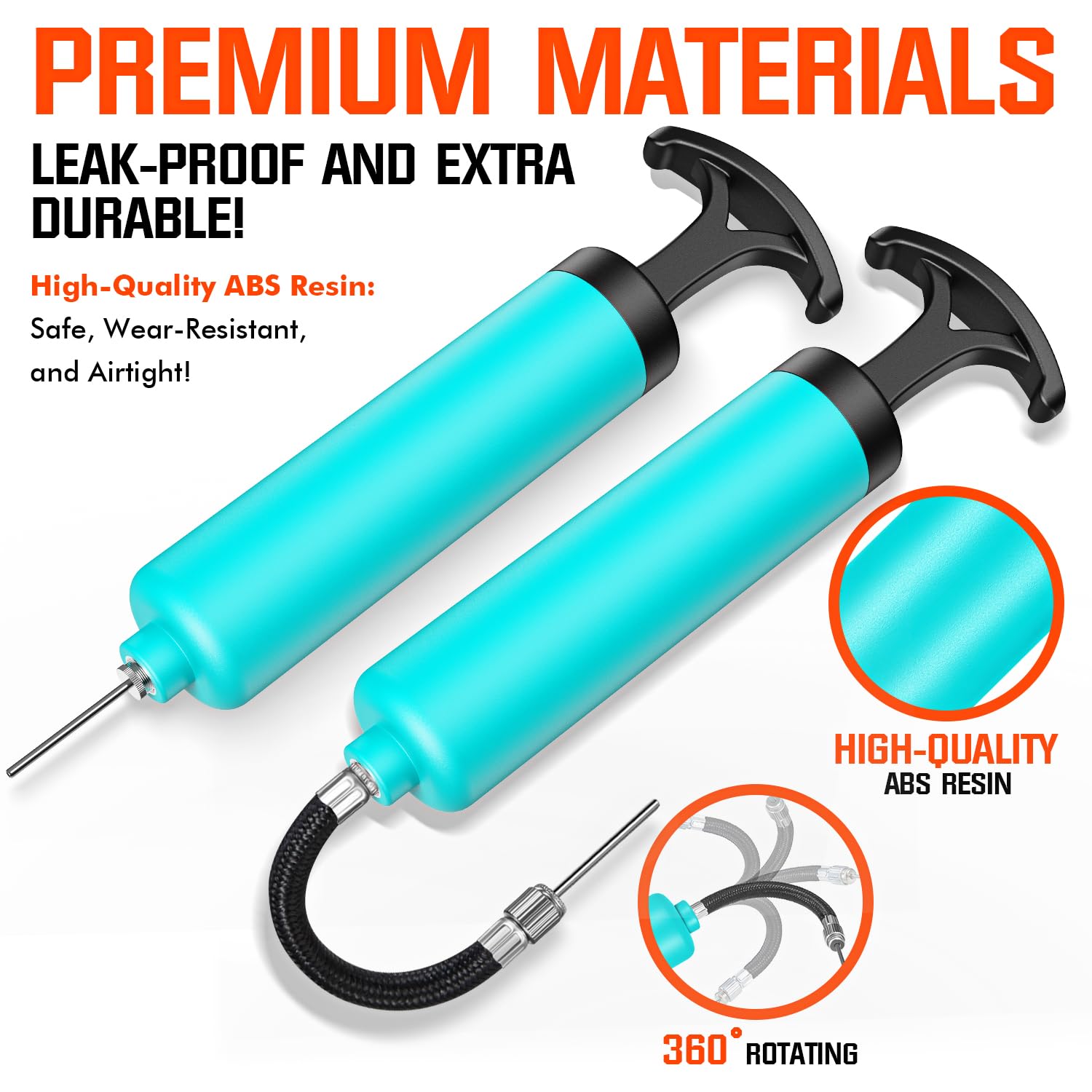 Fitness Factor Gonfleur De Ballon Système De Gonflage Push & Pull Pour Basket-Ball, Volley-Ball