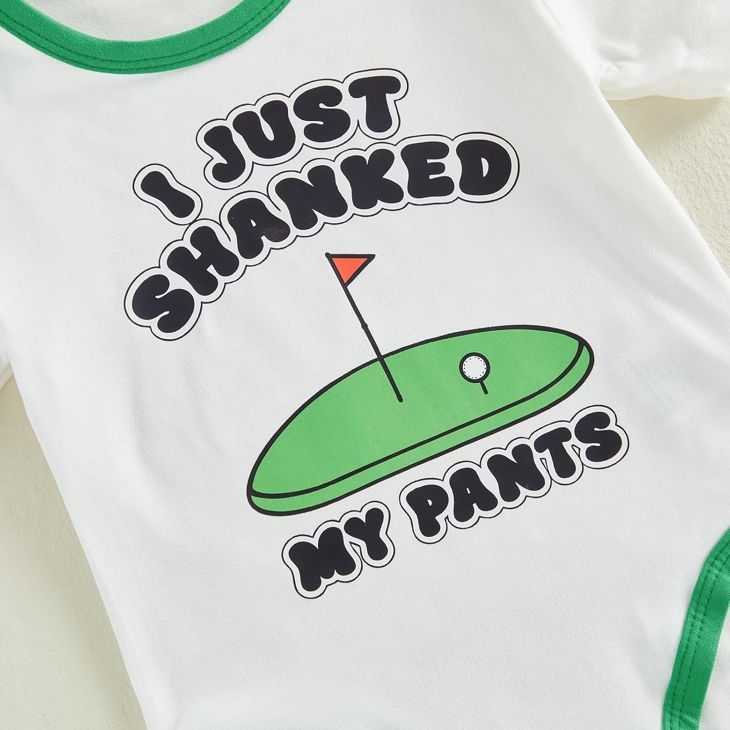 Lamuusaa Newborn Baby Boy Golf Outfit Short Sleeve Letter Print Romper Golf Car Long Pants Hat Summer Clothes 0-18M - Image 4