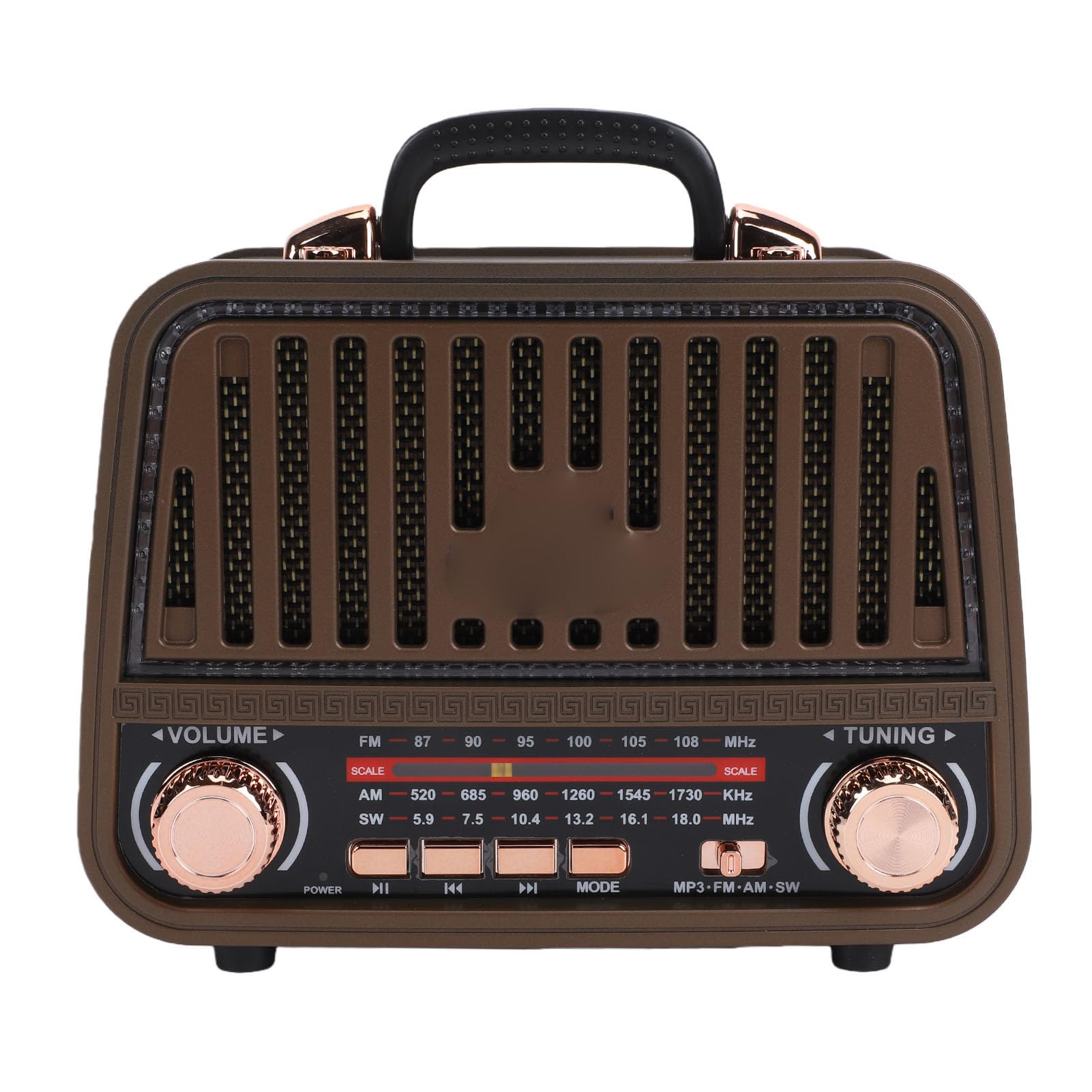 Cryfokt Altavoz Bluetooth Retro, Radio Am FM SW Portátil