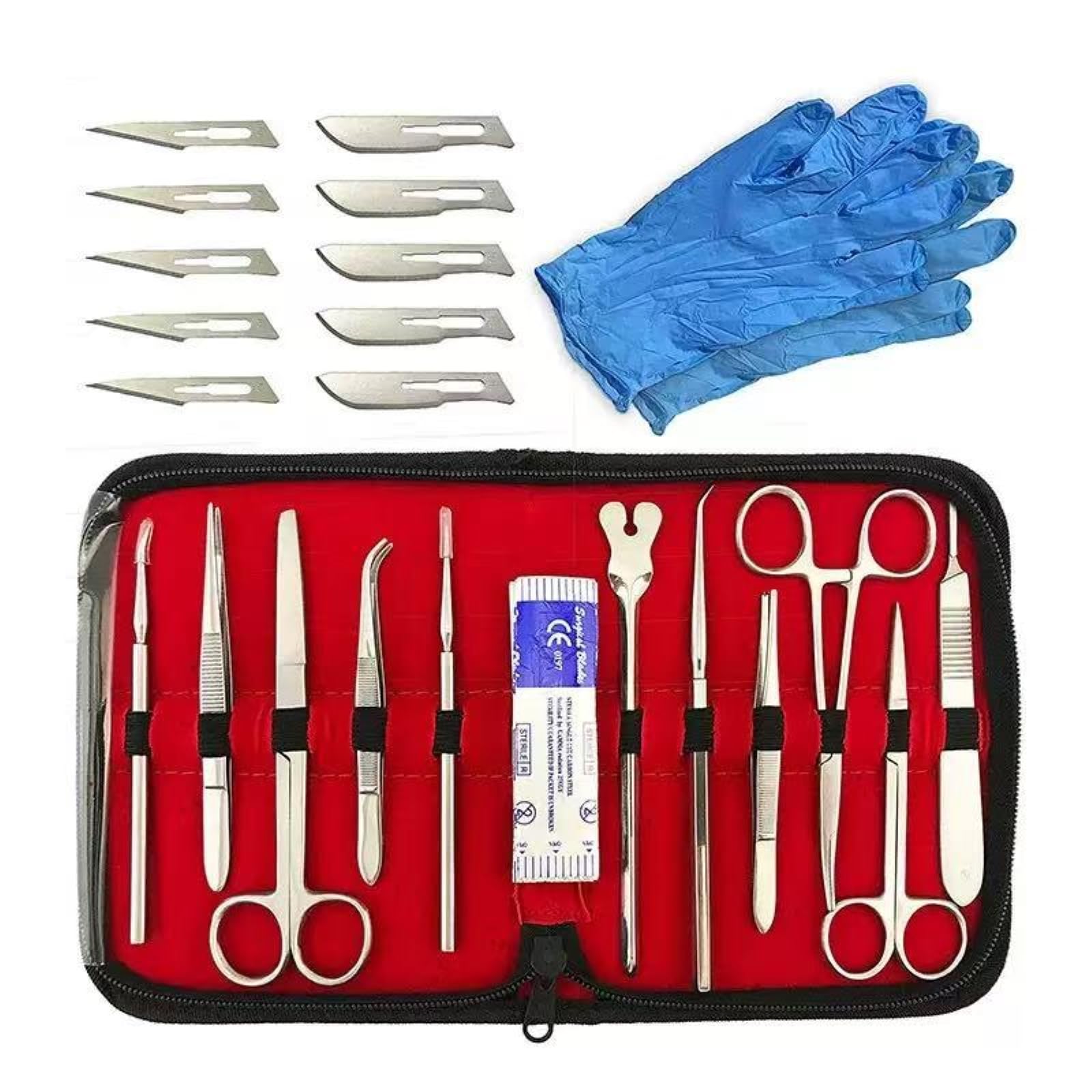 Kit D'outils de Dissection,L'anatomie du Laboratoire de Biologie, pour Le Laboratoire Vétérinaire,Apprentissage en médecine clinique, L'anatomie, La Botanique, Les Étudiants en Médecine （22pcs)