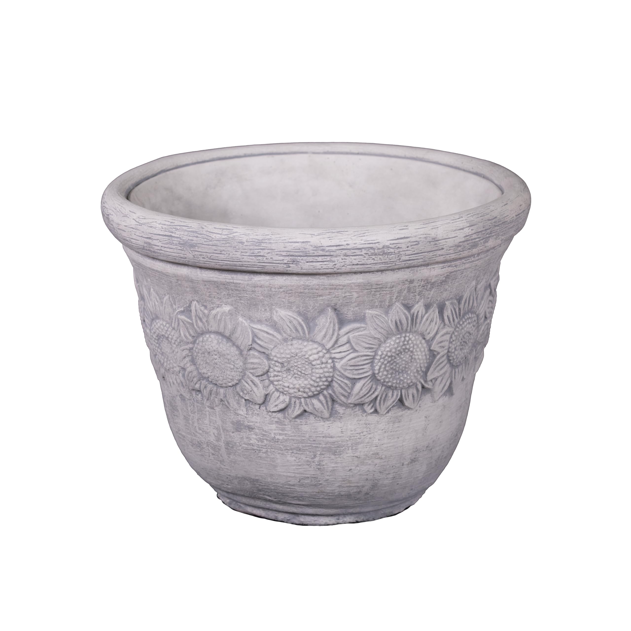 Flower Pot XL Planter Plant Pot 35cm 23kg 29 Litre Concrete Frost Proof