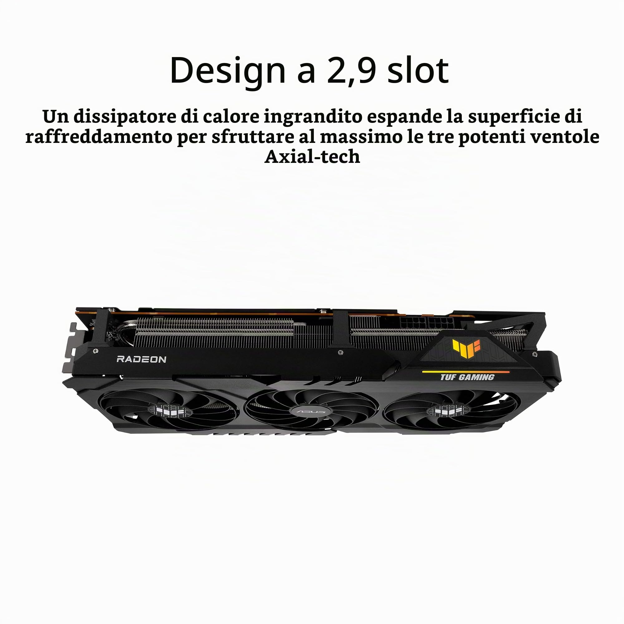 ASUS TUF Gaming AMD Radeon RX 6700 XT OC Edition Scheda Grafica, AMD RDNA 2, PCIe 4.0, 12GB GDDR6, HDMI 2.1, DisplayPort 1.4a, Ventole Axial Tech e Doppi Cuscinetti a Sfera, GPU Tweak II, Nero
