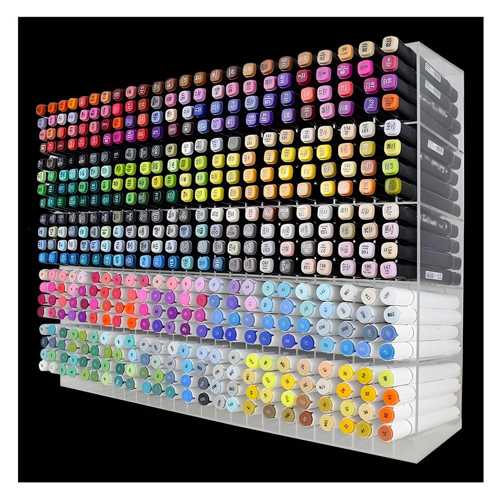 Marker-Organizer, Acryl-Schreibtischaufbewahrung für Stifte, Bleistifte und Pinsel, ideal für Zuhause und Klassenzimmer