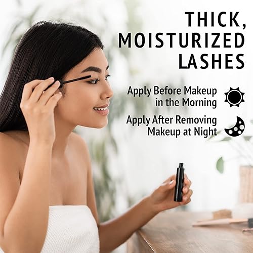 Miniatura 2 de Suero para el crecimiento de pestañas y potenciador de cejas (0.2 onzas líquidas) consigue pestañas más largas y llenas en 12 días, péptidos