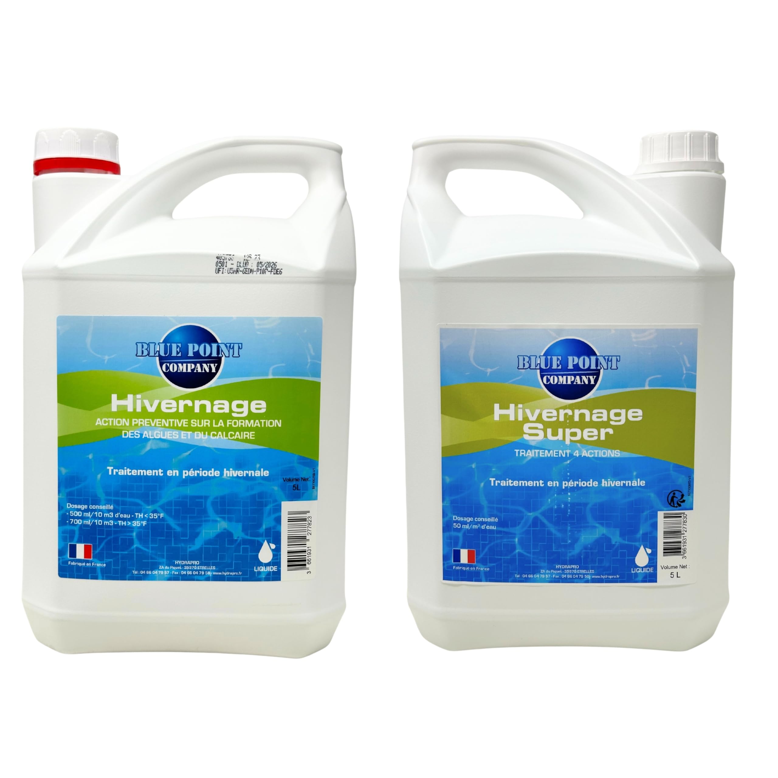 Hivernage Piscine, Traitement Anti Algues │ Produit d’Hivernage Liquide pour Piscines, Efficace Contre Algues Vertes 5L │ Empêche Les dépôts calcaires et évite Le développement des algues