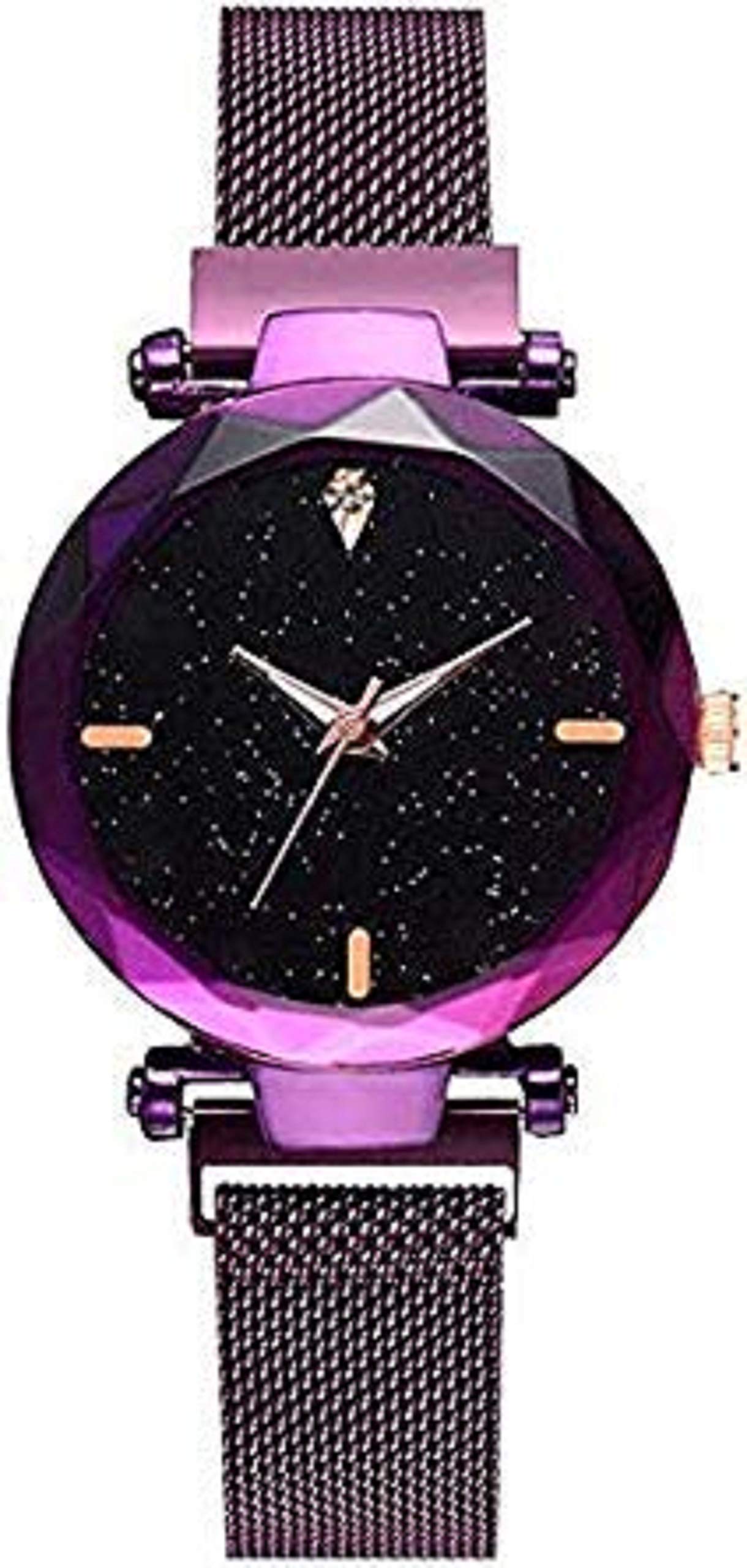 Red Robin Black Dial Luxury Mesh Magnetic Purple Belt for Women & Girls Watch (B08977WMTK) Amazon Price History, Amazon Price Tracker