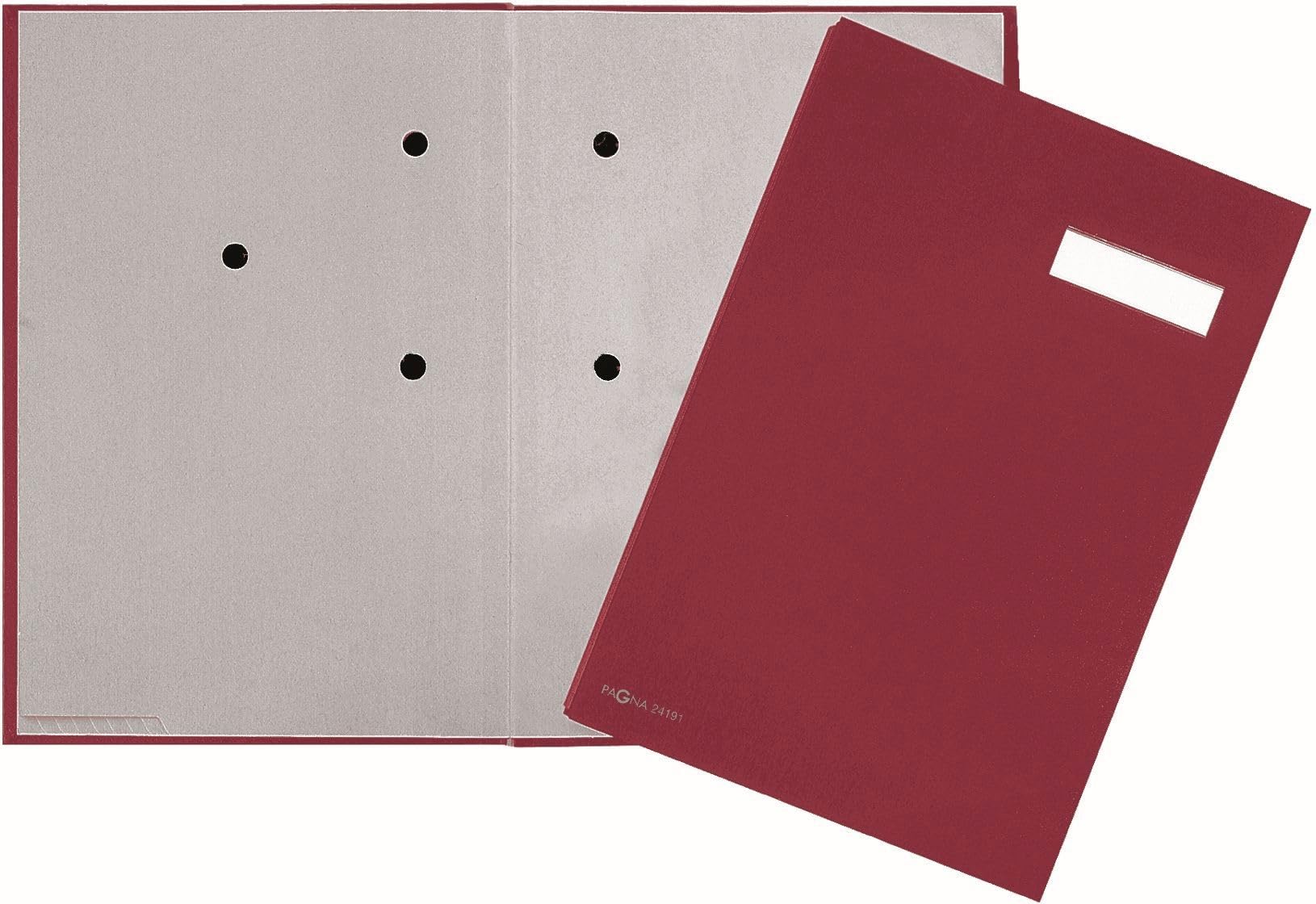 Pagna Signature Folder 20 Compartments Leinen Red