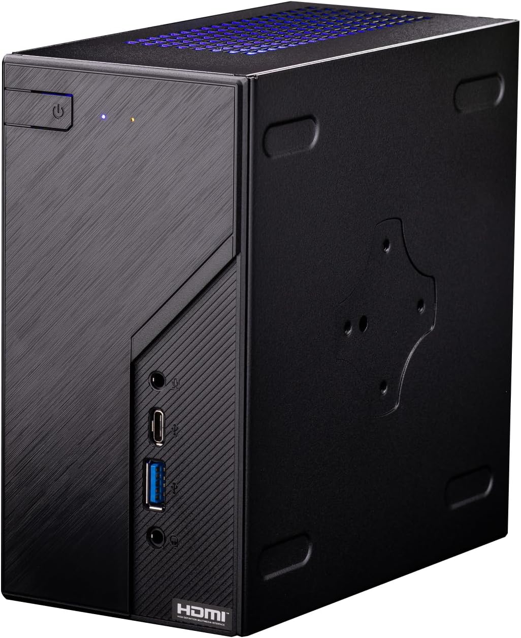 Skytech Gaming Mini PC X1 Gaming PC Desktop – AMD Ryzen 5 5600G 3.9 GHz, Radeon Graphics, 500GB NVME SSD, 16GB DDR4 SODIMM RAM, 120W AC Adapter/Wi-Fi, Windows 10 Home 64-bit,Black