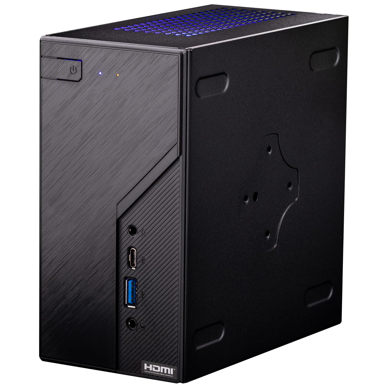 Skytech Gaming Mini PC X1 Gaming PC Desktop – AMD Ryzen 5 5600G 3.9 GHz, Radeon Graphics, 500GB NVME SSD, 16GB DDR4 SODIMM RAM, 120W AC Adapter/Wi-Fi, Windows 10 Home 64-bit,Black