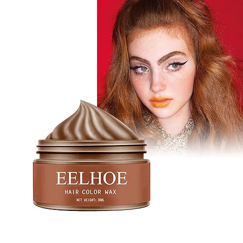 Cera de color temporal de color para el cabello, cera de color no tóxica instantánea para el cabello, crema de color natural temporal lavable para