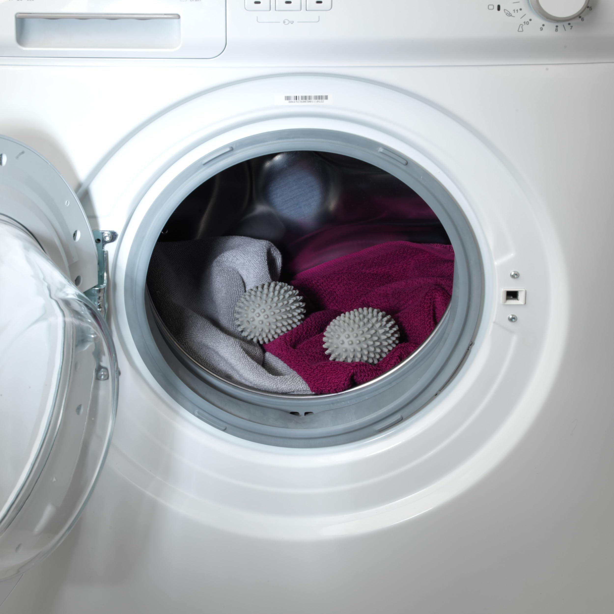 Kleeneze KL066077EU Throw In and Go Tumble Dryer Balls Reusable Laundry Fabric Softeners, 2 Pack
