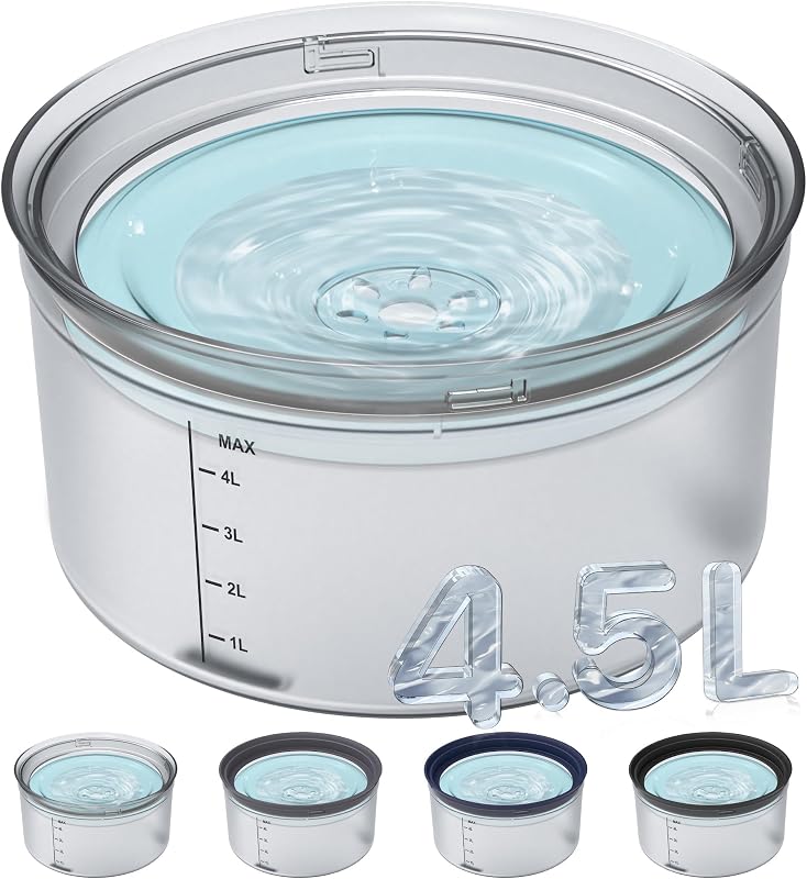 Tigela de Água para Cães Decflow com Disco Flutuante Antirrespingos 4,54 L