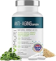 Vista 9 de Anti-Aging Natural Amino Acids Supplement for Women & Men – Supports Immune Health, Energy, Smoother Skin Tone, & Restorative Sleep, Anti-Aging