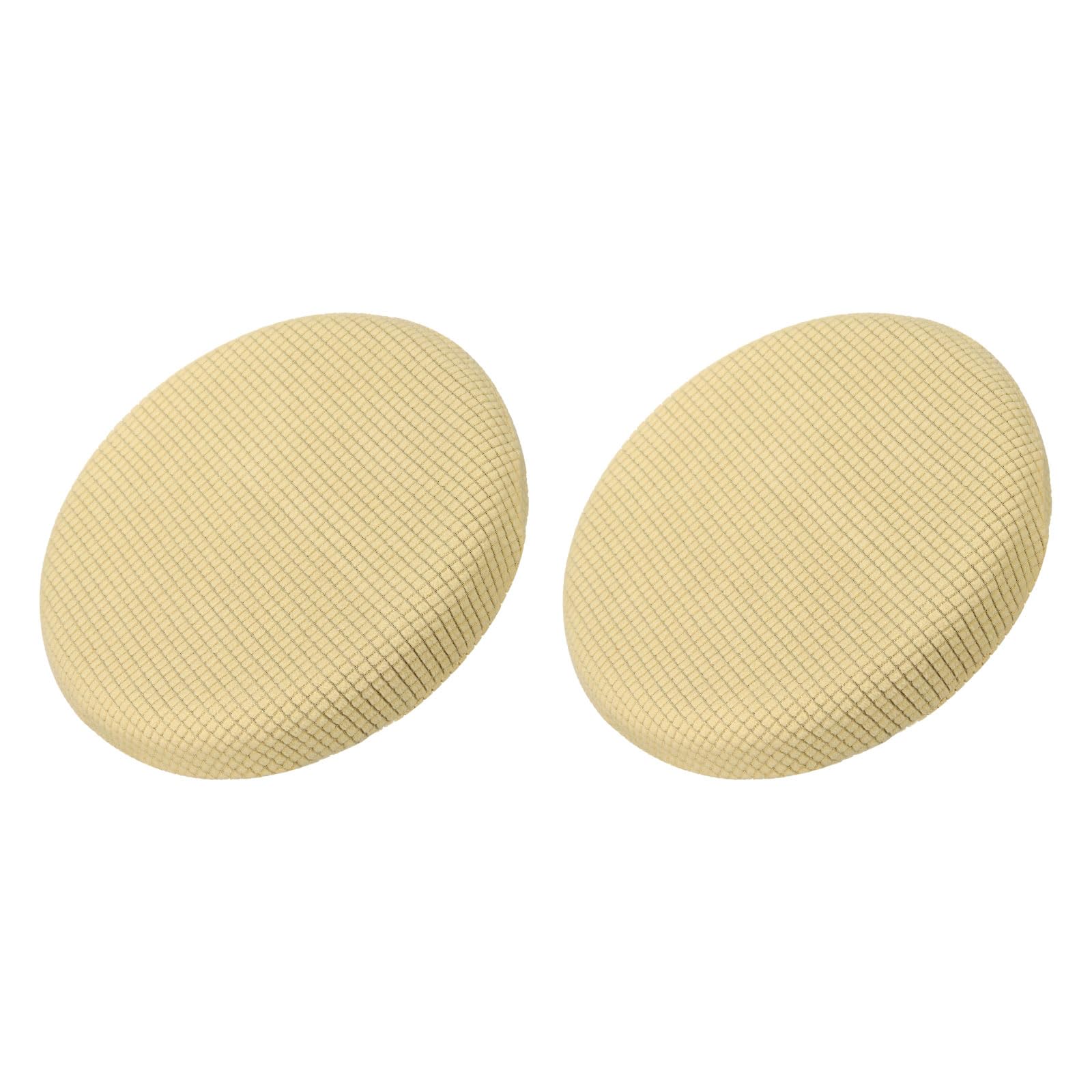 Uxcell 2pcs Upgraded Round Bar Stool Covers, Round Chair Covers Dia.12-14", for Bar Stool Slipcovers Beige