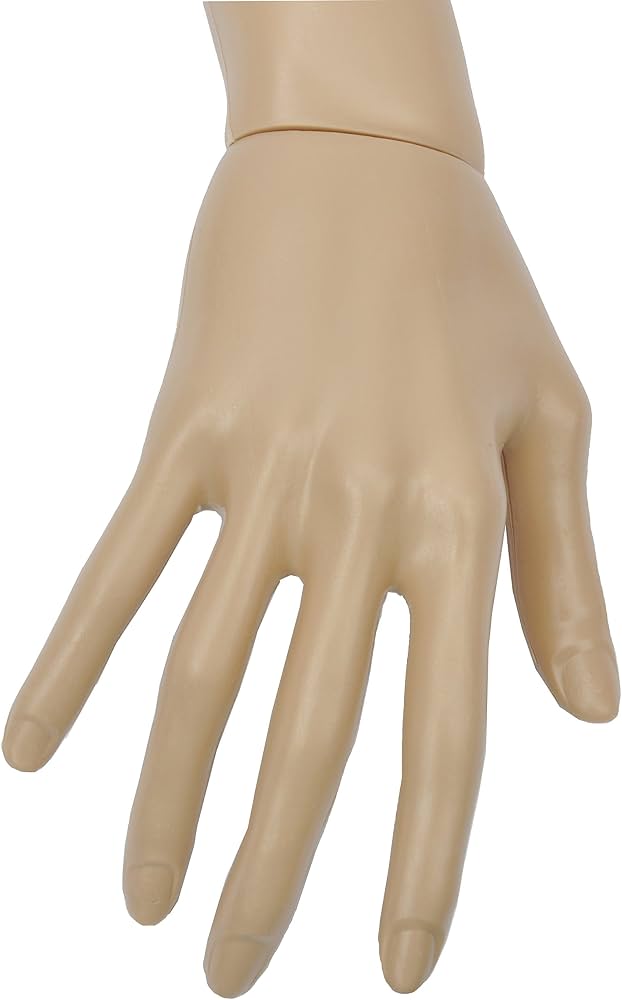Soporte Maniquí De Mano Para Joyería - Exhibidor Portátil Para Anillos Y Guantes, Negro