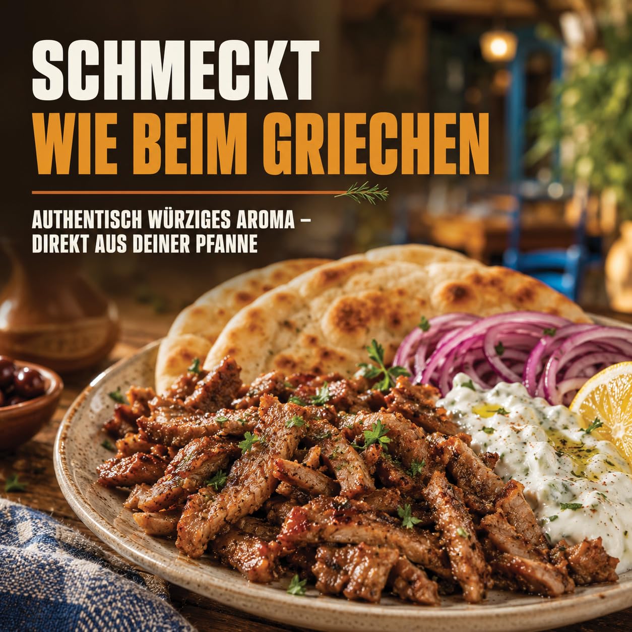 GiDeli Gyrosgewürz 2x5kg - Authentische Griechische Rezeptur mit 11 Gewürzen & Kräutern - Mediterrane Gewürzmischung & Fleischgewürz - Grob Gemahlen & Küchenfertig - Ideal für Grill, Kebab & Marinaden