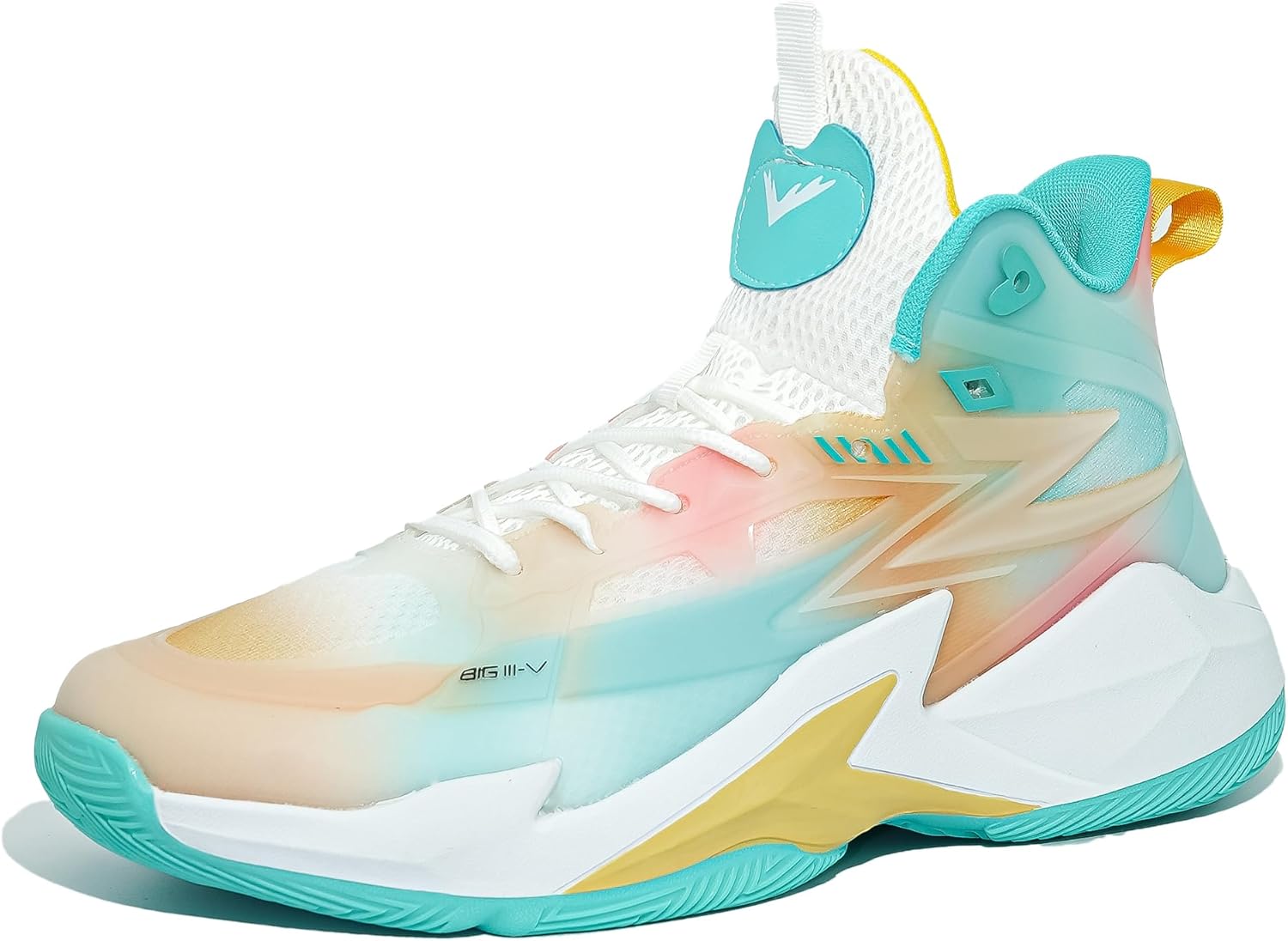 Women's Men's Basketball Shoes Fashion Volleyball Sneakers Breathable Comfortable Non Slip Lace Up Sport Outdoor Shoe Green Size 6