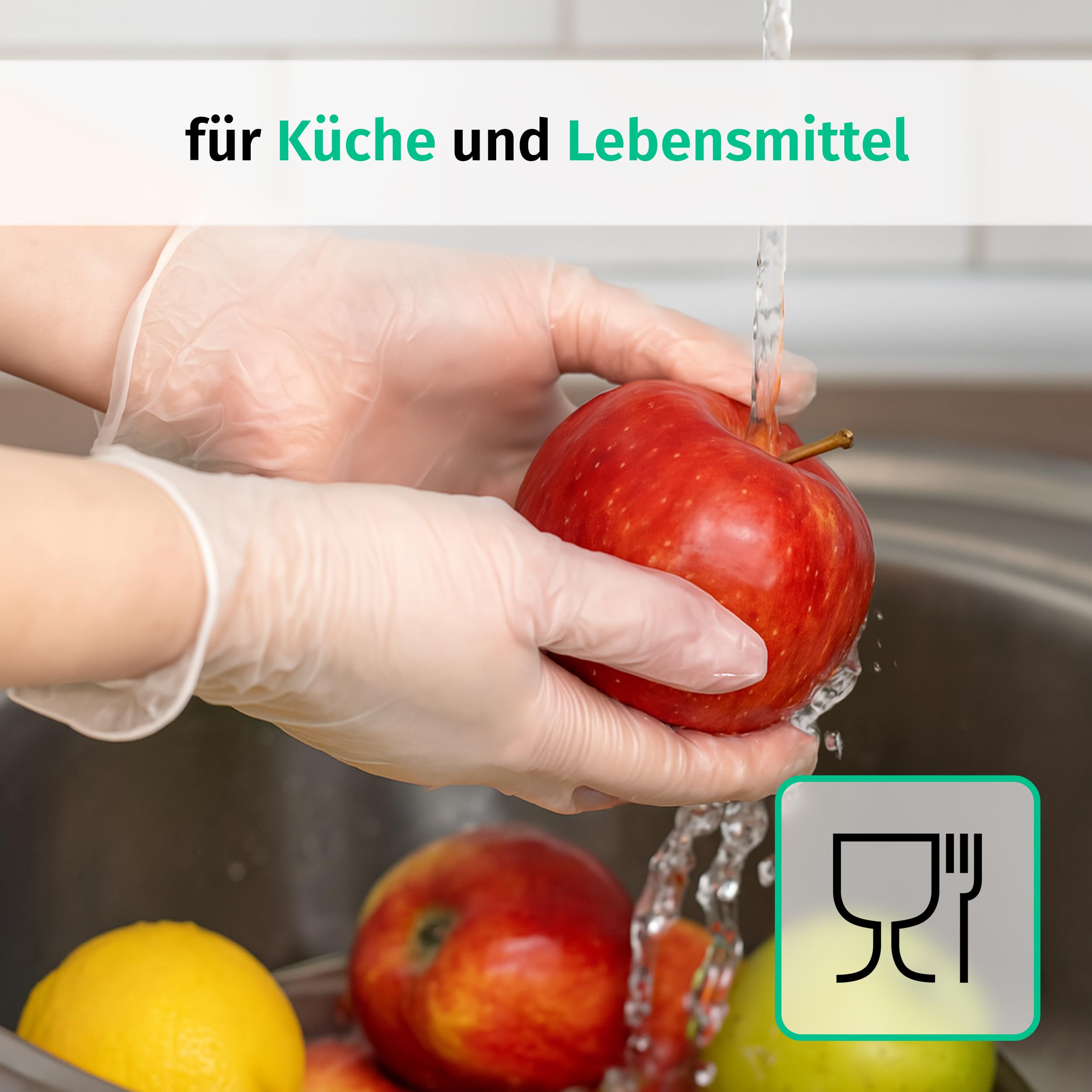 SF Einweghandschuhe XL Transparent - 1000 Stück (10 Boxen) Vinyl Handschuhe, Puderfrei, Latexfrei, Untersuchungshandschuhe, Putzhandschuhe, Gummihandschuhe für Medizin, Küche, Tattoo, Reinigung