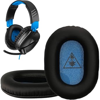 kwmobile 2 x Ear Pads for Turtle Beach Recon 70 / Recon 50 / Recon 60P / Stealth 500/600 / 700 Ear Pads - Replacement Headphones - Replacement Pads for Over Ear Headphones