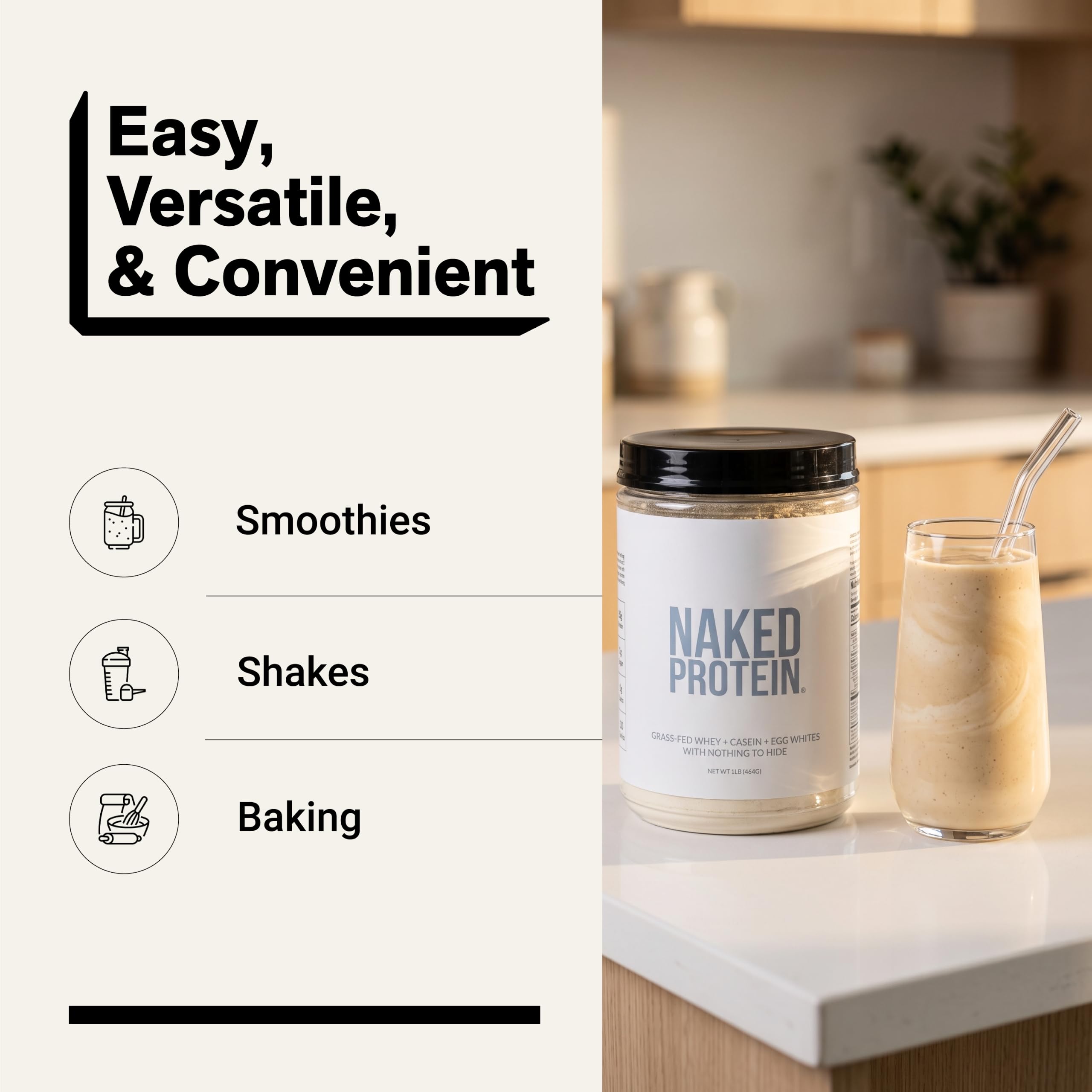 NAKED Protein Powder Blend - Egg, Whey and Casein Protein Blend — Amazon image 7