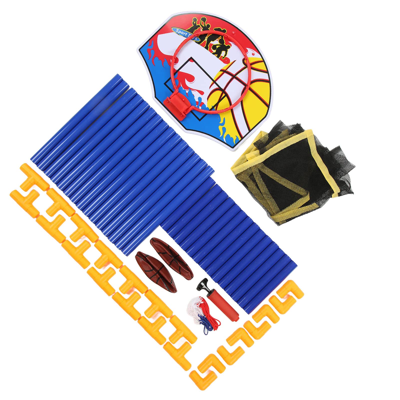 Przenośna Gra w koszykówkę do Arkad dla Dwojga Dzieci, | Plastikowa Rama, 31.5x15.7x47.6 Cala, Automatyczny Zwrot Piłek, Koordynacja Ręka-oko dla Dzieci, Młodzieży i dorosłych.