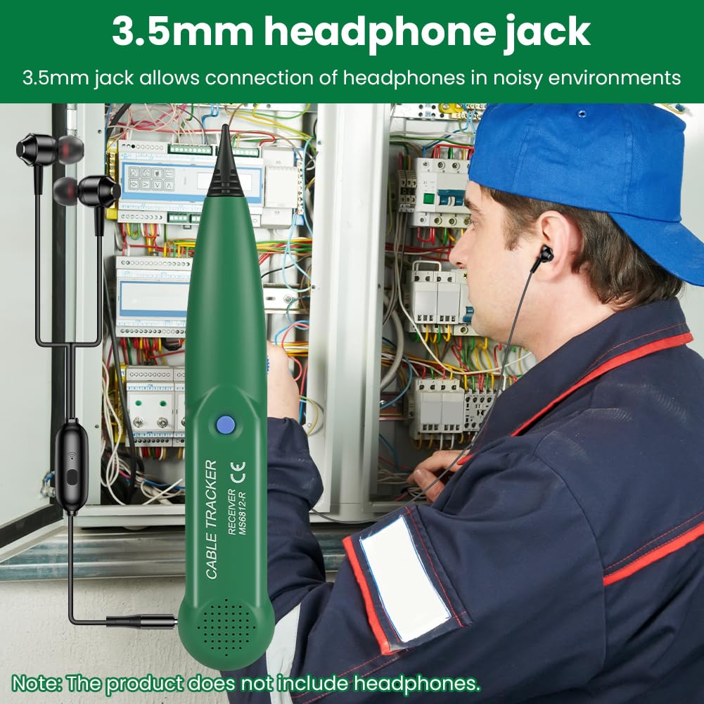 Flintronic Probador de Circuitos, Probador de cables de Red, Rastreador de Cables Multifunción,Buscador de Líneas, Trazador de Cables y Generador de Tonos, para Identificación y Control de Cables