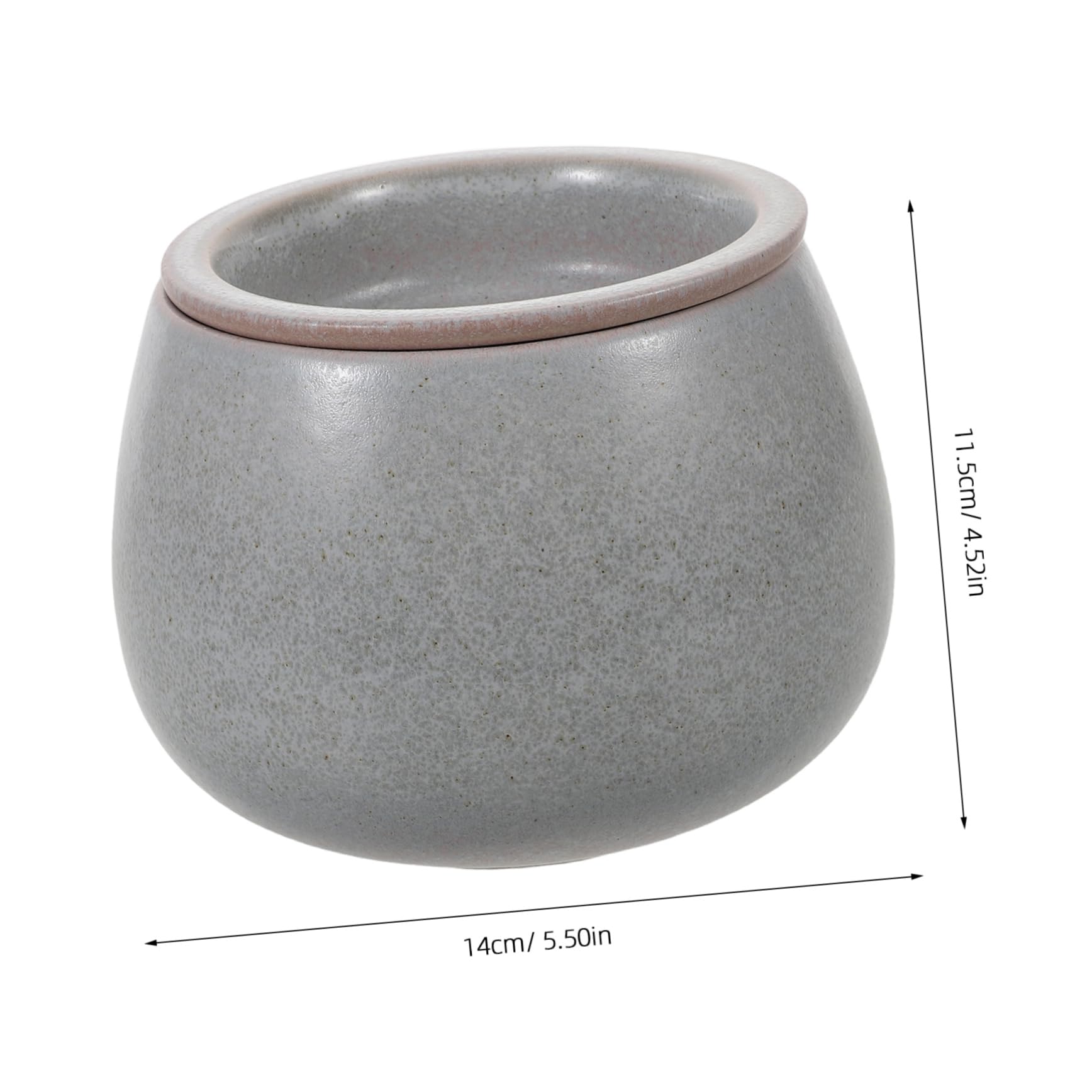iplusmile Ceramiczny Zbiornik Do Filiżanek Do Herbaty z Filtrem i Pokrywą Pojemny Zbiornik Odpady Herbaciane Eleganckich Ceremonii Herbacianych Praktyczne Akcesorium Naczyń Herbaty