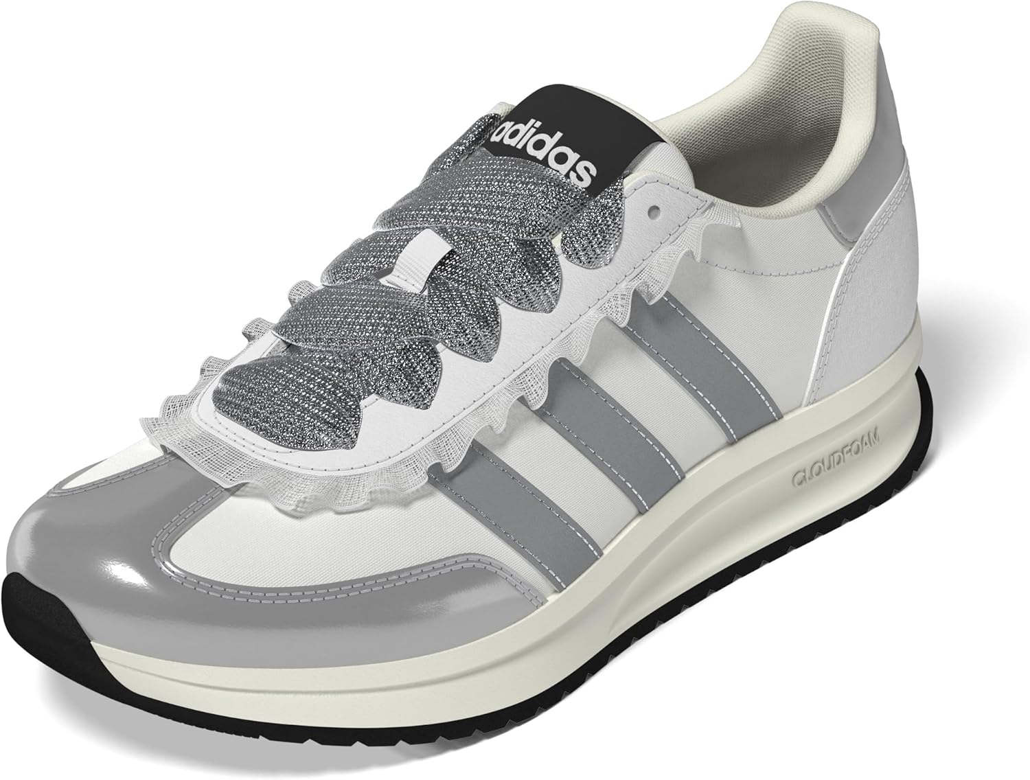 adidas Kids Boys Run 70S 2.0 Lace Up Sneakers Shoes Casual - White