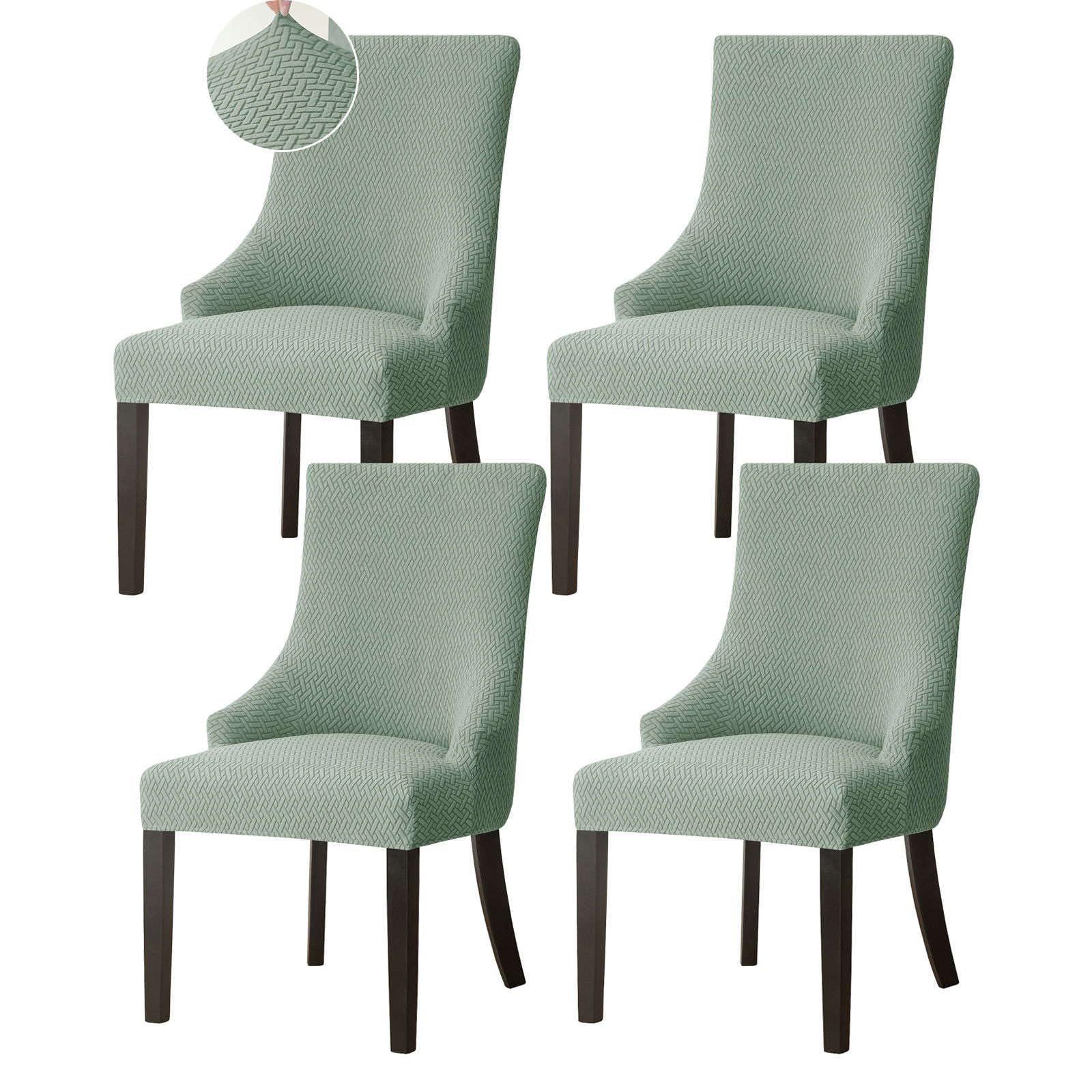 Housse de fauteuil à oreilles jacquard de qualité supérieure couleur vert
