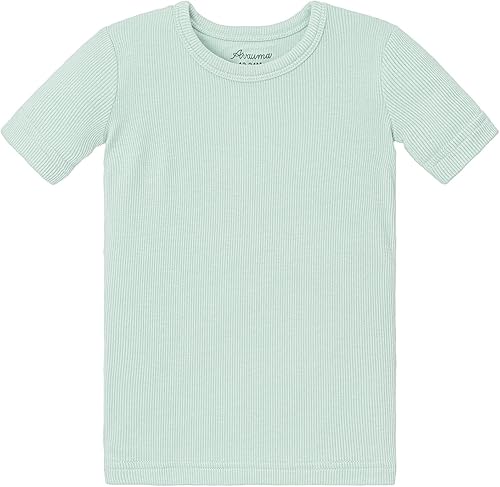 Miniatura 4 de AVAUMA Conjunto de pijama corto para bebés, niños y niñas, ajuste cómodo, acanalado, pijamas para el estilo de la vida diaria