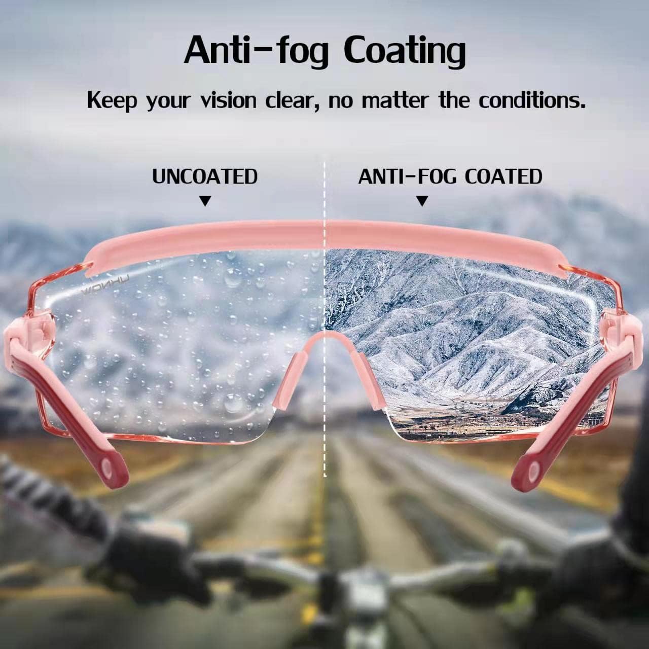 UKNOW Safety Goggles Over Glasses, Safety Glasses Anti Fog Wraparound Eye Protection, Protective Eyewear ANSI Z87.1 - Image 3