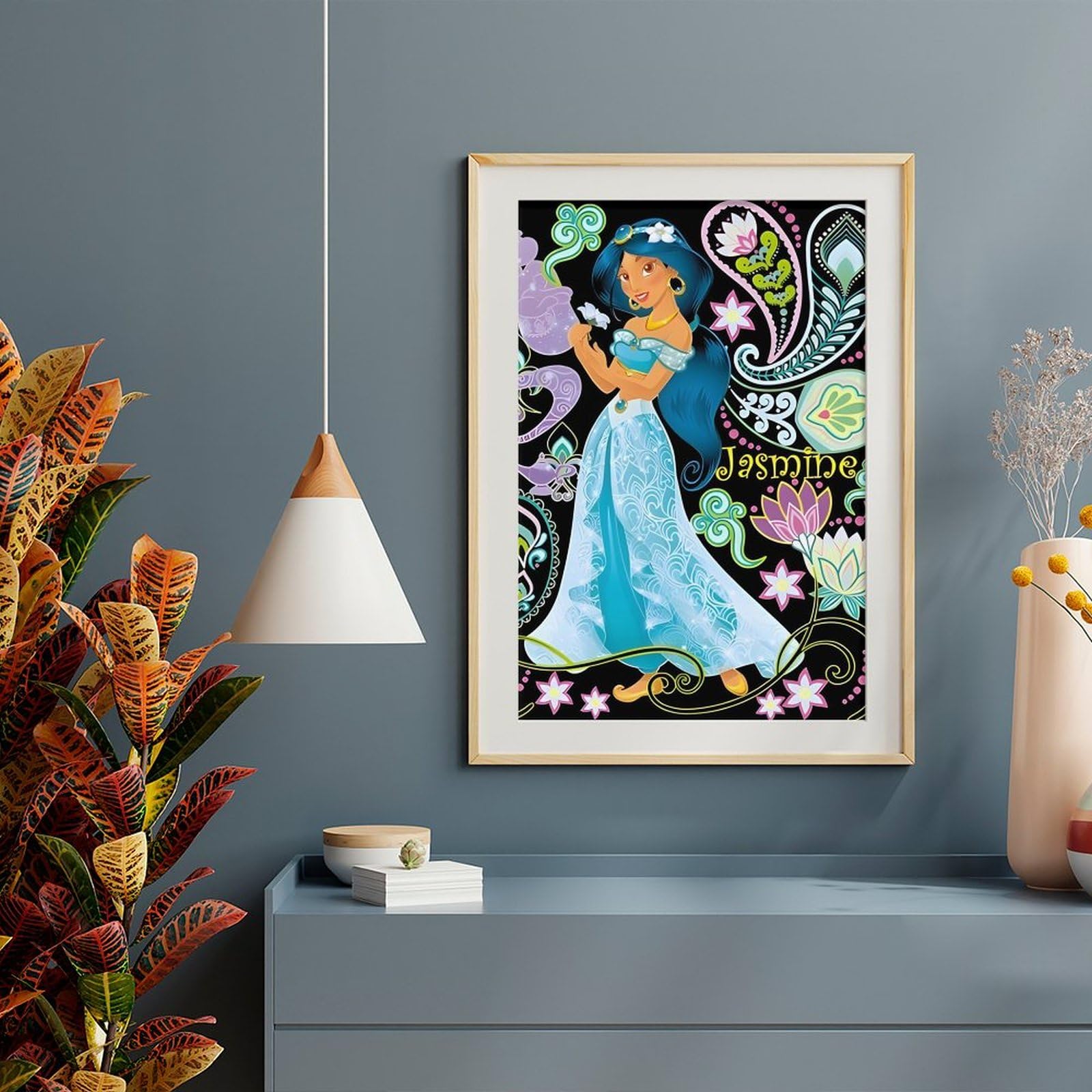 Amazon.co.jp: アラジン ジャスミン ポスター 絵画 インテリア 壁紙用