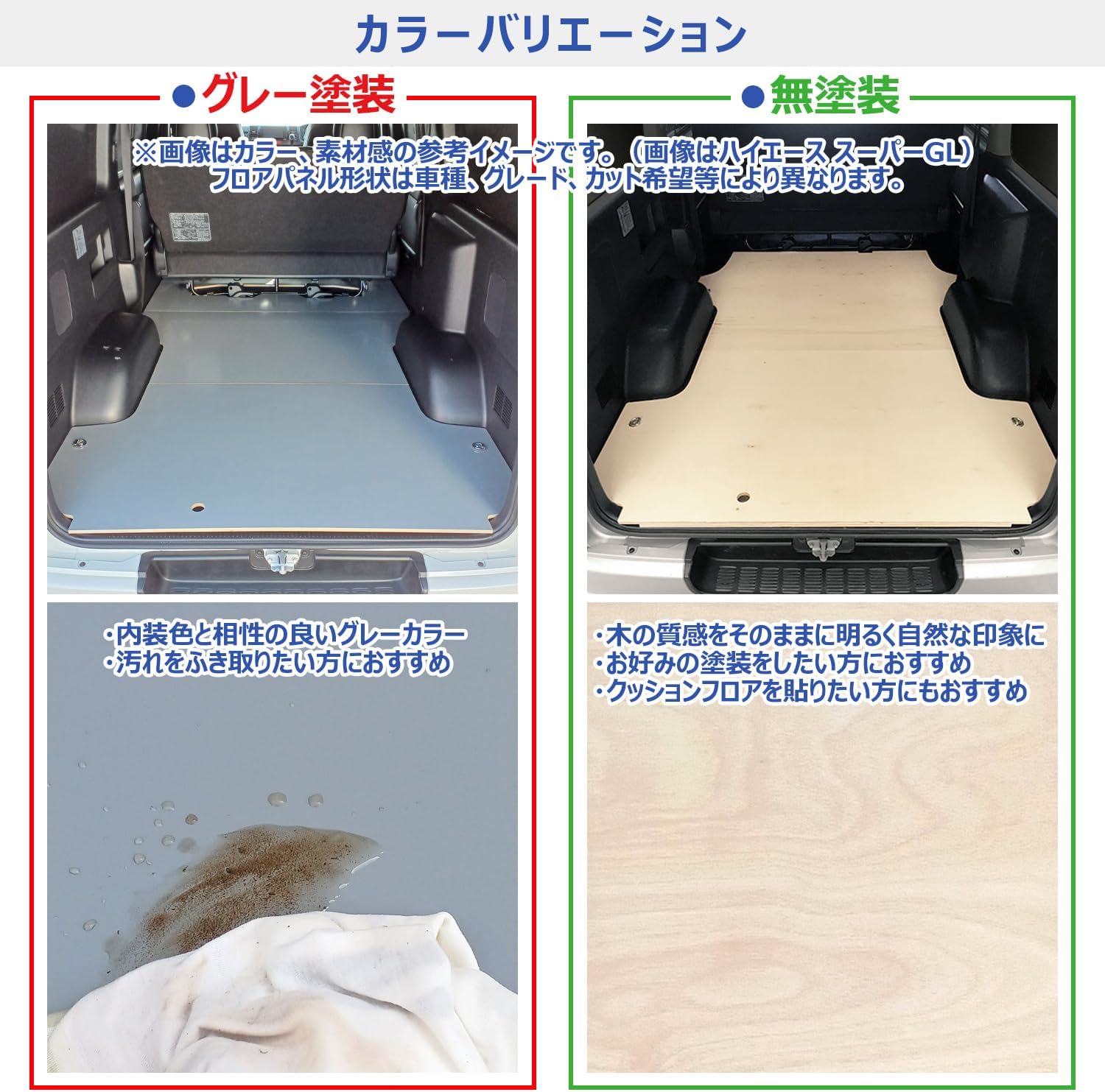 プロダックス 【 ハイエース 200系 スーパーGL 標準幅 対応 フロア