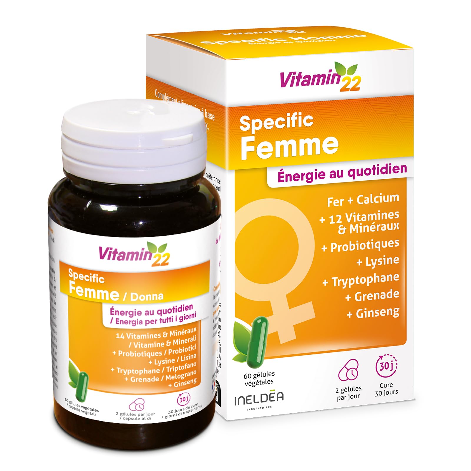 Pack Femme Active & Énergie - Ménopause, D3 & vitamines