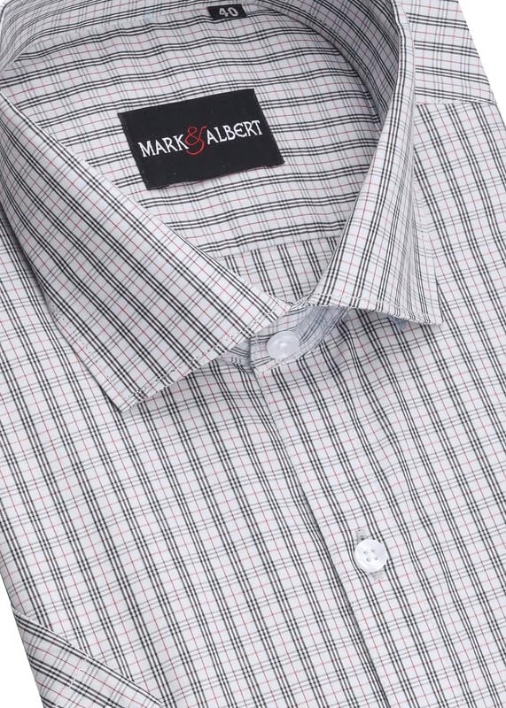 Image of Mark & Albert Men's Half Sleeves Regular Shirt