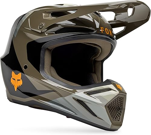 Miniatura 14 de Fox Racing Unisex V3 Motocross Dirt Bike Helmet Negro mate sólido,Blanco mate sólido,Negro -,Divisor negro,Grafito Sólido,Blanco,Negro