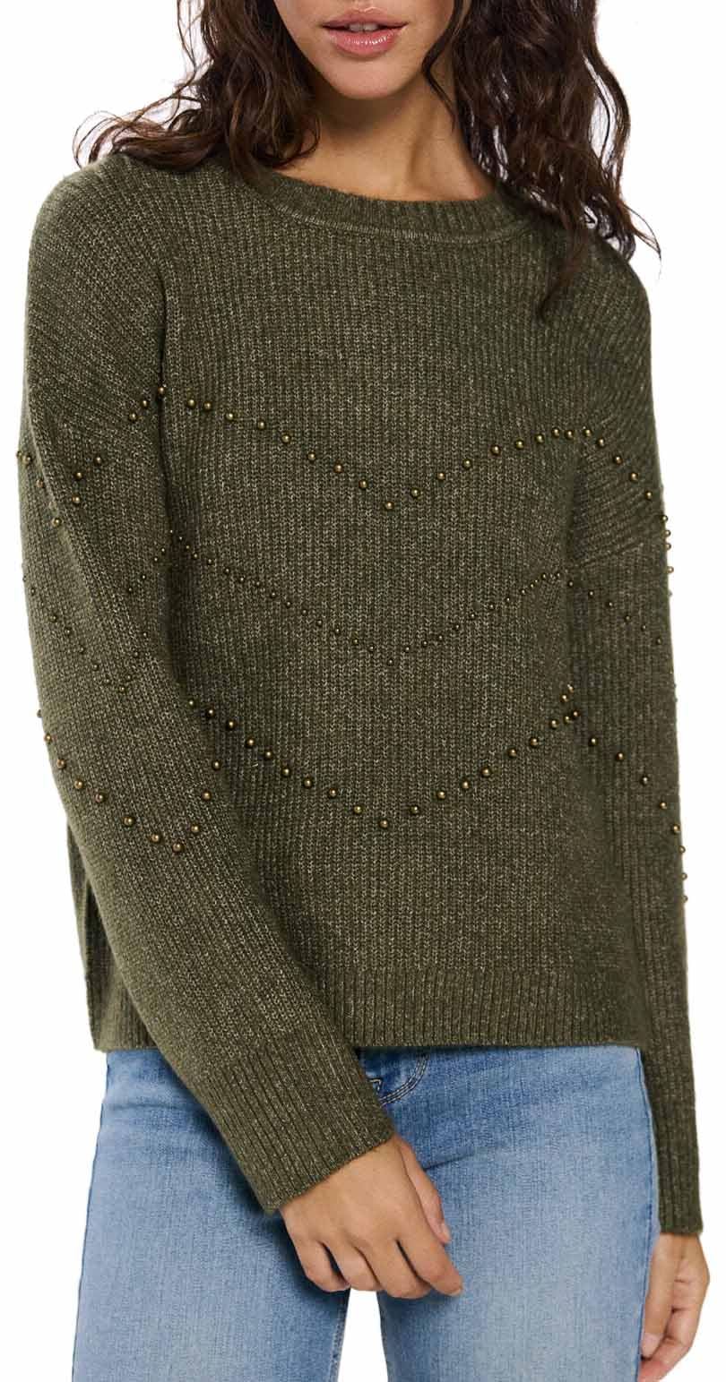 SPRINGFIELD Women's Sweater, Forest Green, M