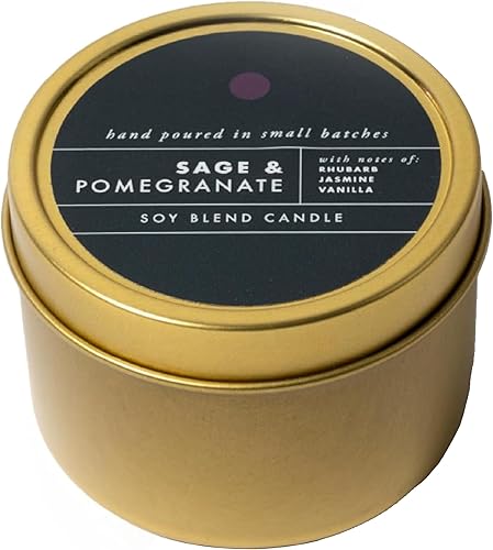 ScentAir Tin Candle - Vela de mezcla de cera de soja de 3 onzas, vertida a mano en pequeños lotes, hasta 20 horas de tiempo de combustión, aroma