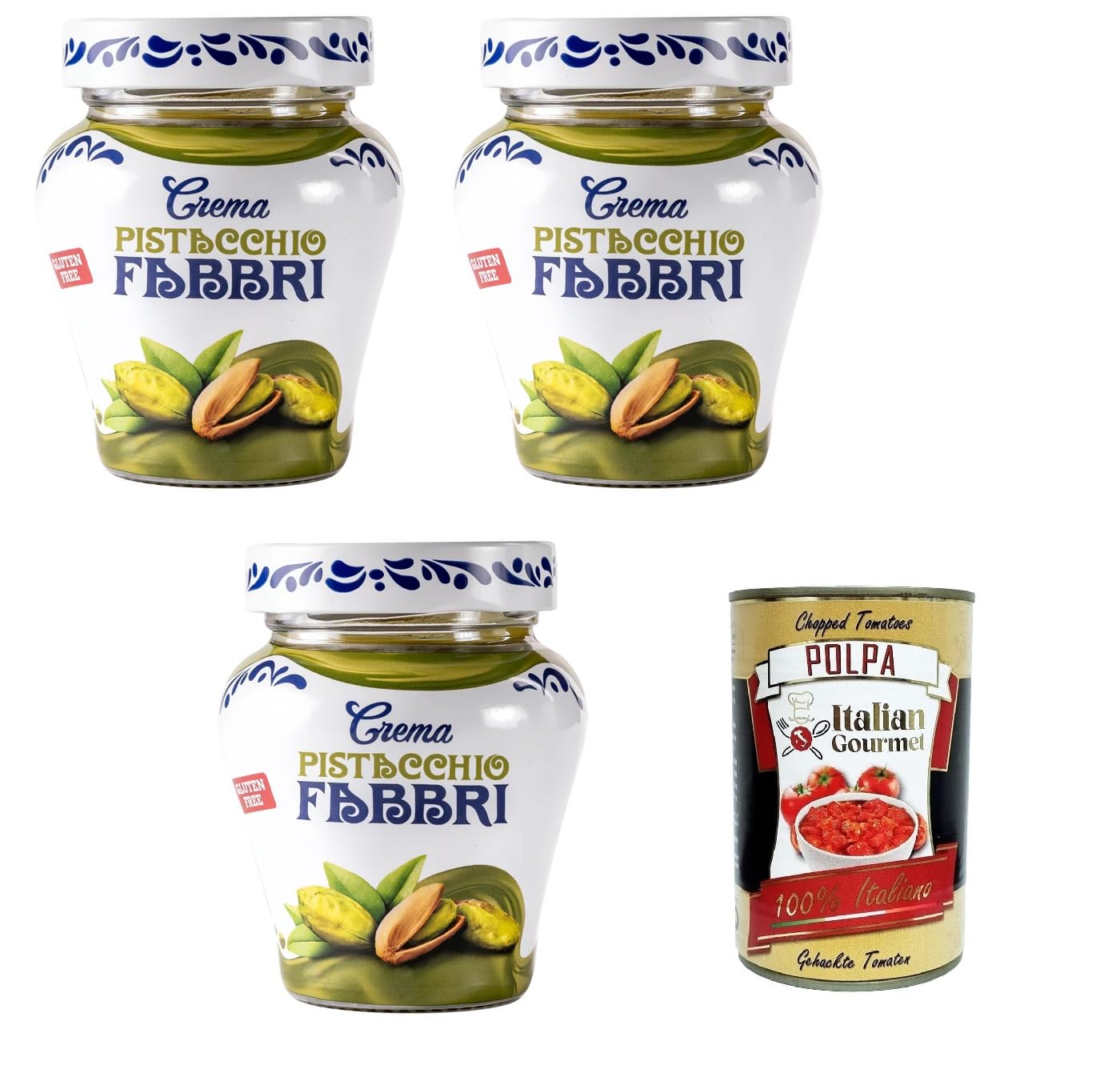 Italian Gourmet Crema Pistacchio senza glutine Pistaziencreme fein 3 x 200g