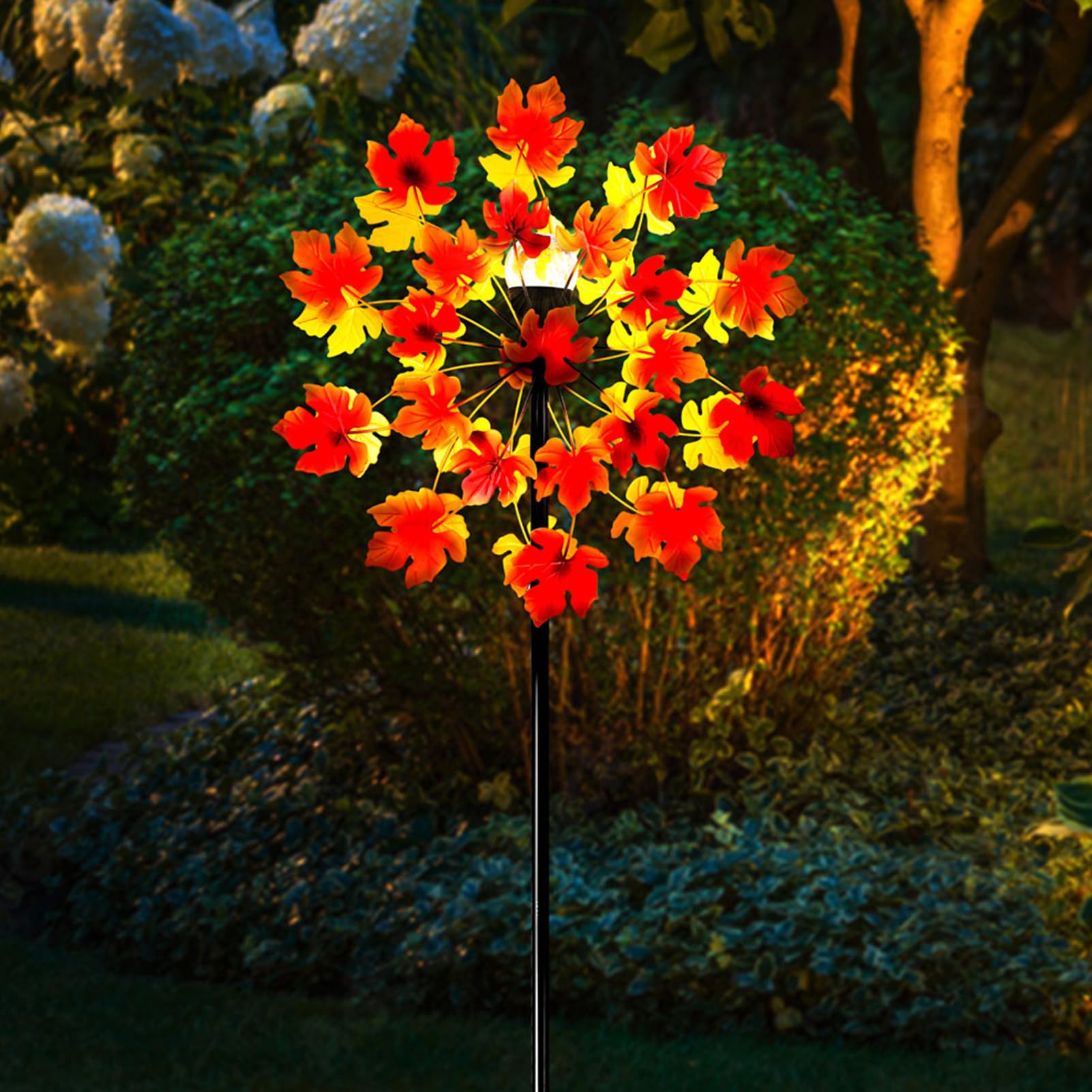 Girandola a Vento per Cortile e Giardino, 200cm Mulino a Vento in Metallo per Esterni, Girandola a Vento Girevole a 360 Gradi,per la Decorazione del Prato del Patio del Cortile