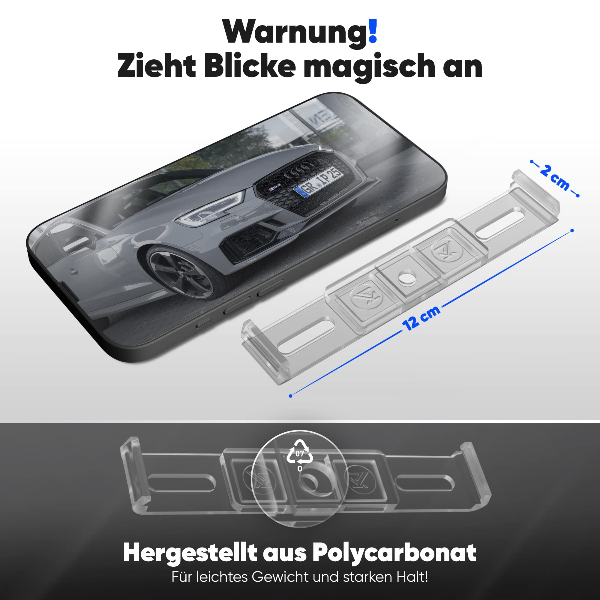 KLETTMAX® DAS ORIGINAL - Kennzeichenhalter Im Set Für 2 Kennzeichen